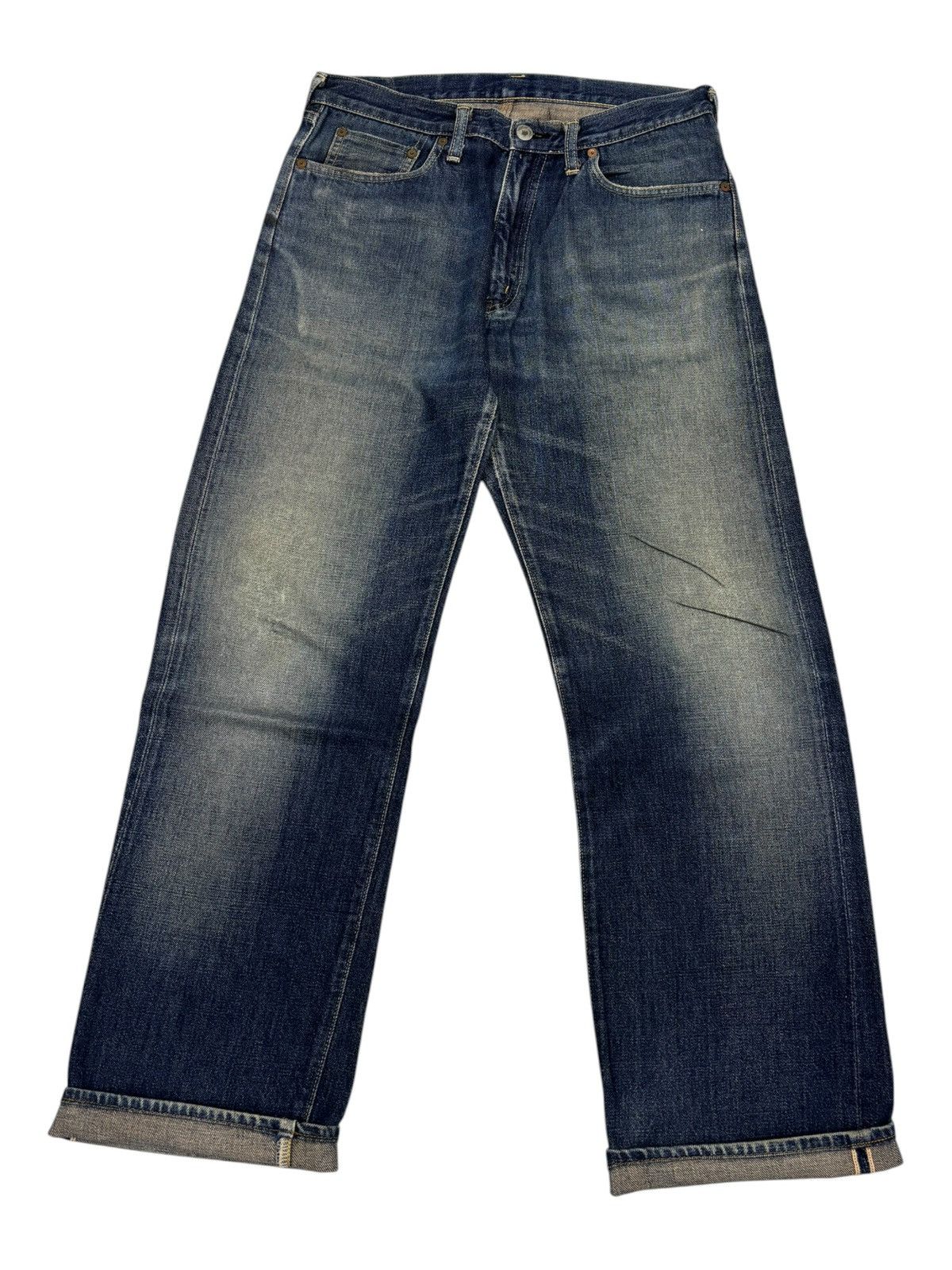 Kapital Vintage Big John Selvedge Redline Distressed Denim Jeans Size US 31 - 1 Thumbnail