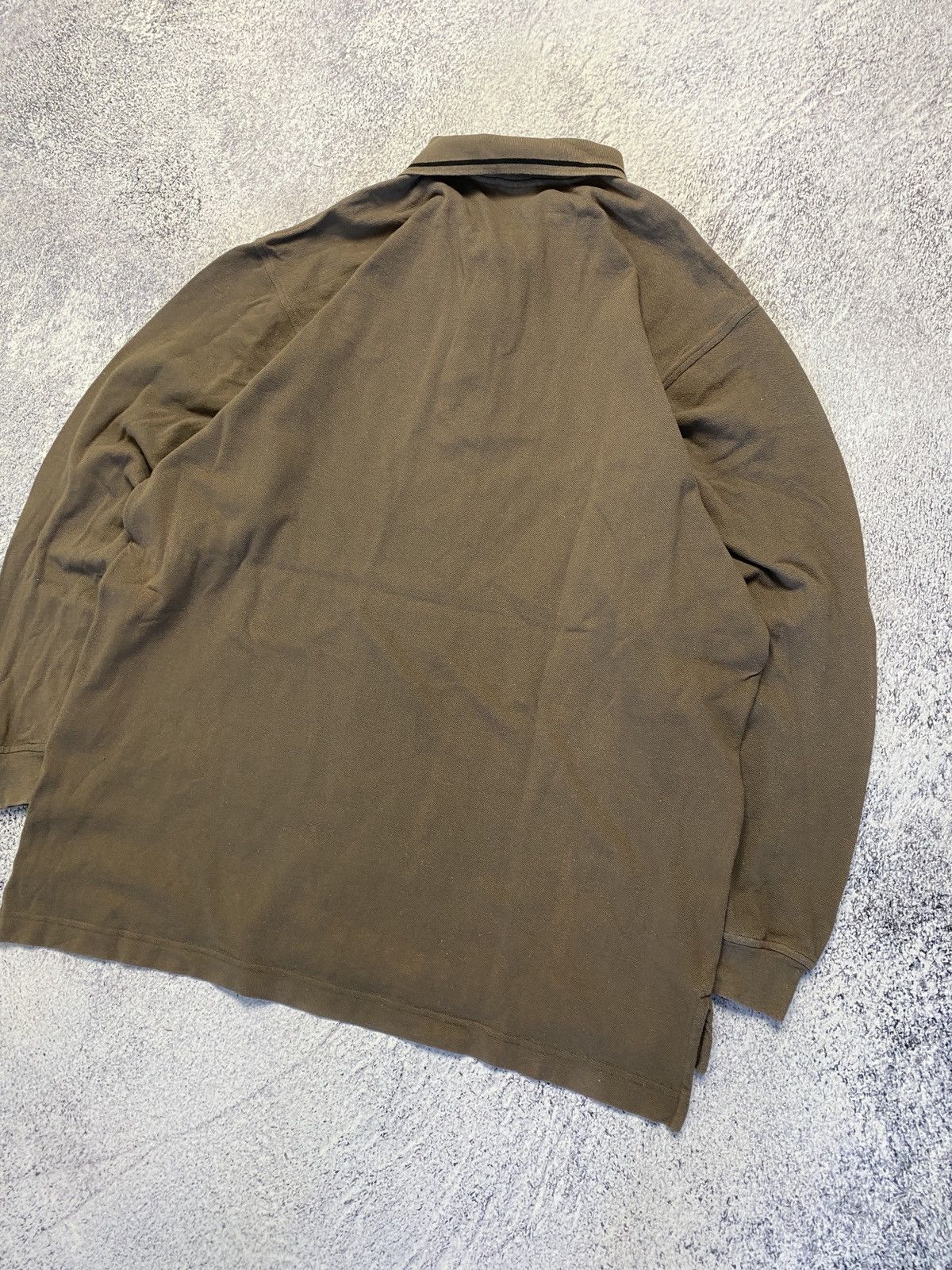 Nike × Vintage Vintage Nike Brown Rugby Longsleeve Shirt Swoosh Y2K Size US L / EU 52-54 / 3 - 11 Thumbnail