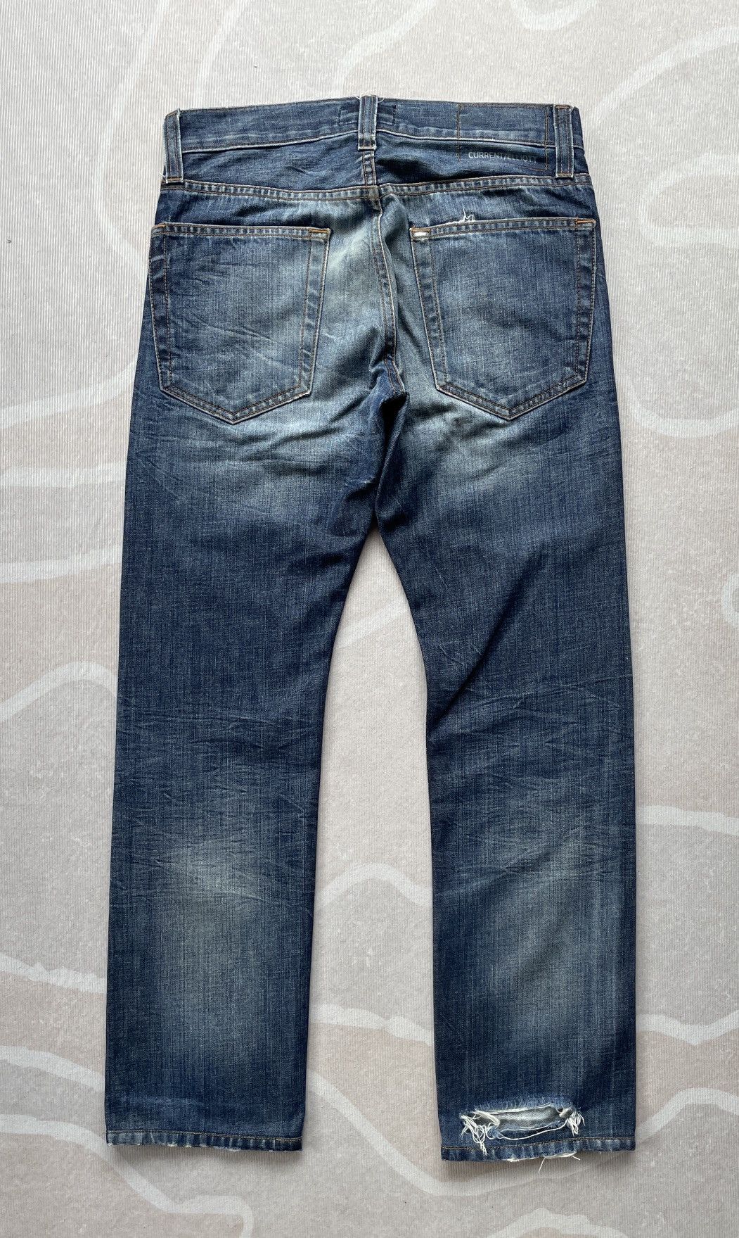 Current/Elliot × Elliott Current Elliott Slim Straight Jeans (P71) Size 30" / US 8 / IT 44 - 2 Thumbnail