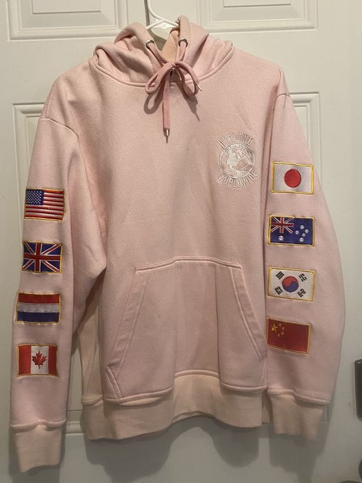 Hypland worldwide flag online hoodie