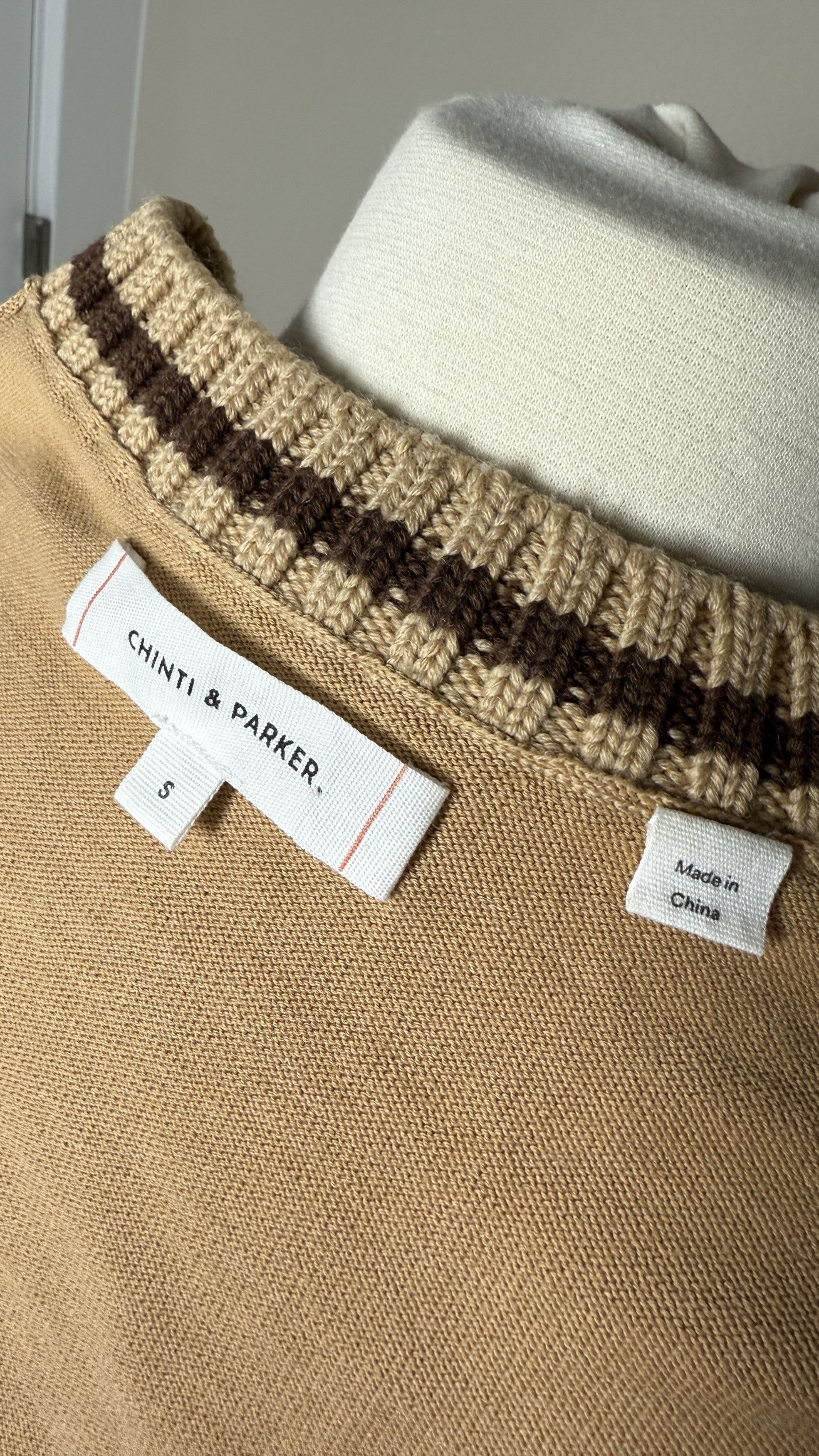 CHINTI & PARKER Chinti & Parker Varsity Stripe Cotton Knit Sweater (S) Size S / US 4 / IT 40 - 4 Thumbnail