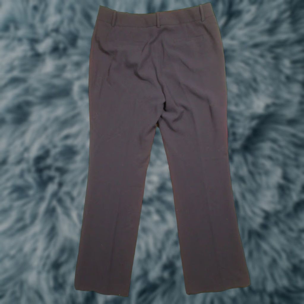 Karl Lagerfeld Karl Lagerfeld Paris Womens Navy Blue Straight Leg Career Dress Pants Size 10 Size 32" / US 10 / IT 46 - 1 Thumbnail