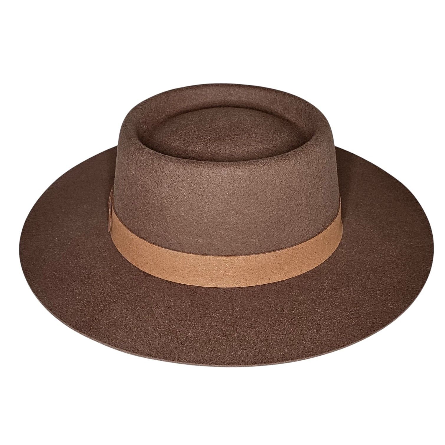 Lack of Color Lack of Color Women's The Mirage Boater Suede-Trimmed Hat Size ONE SIZE - 5 Thumbnail