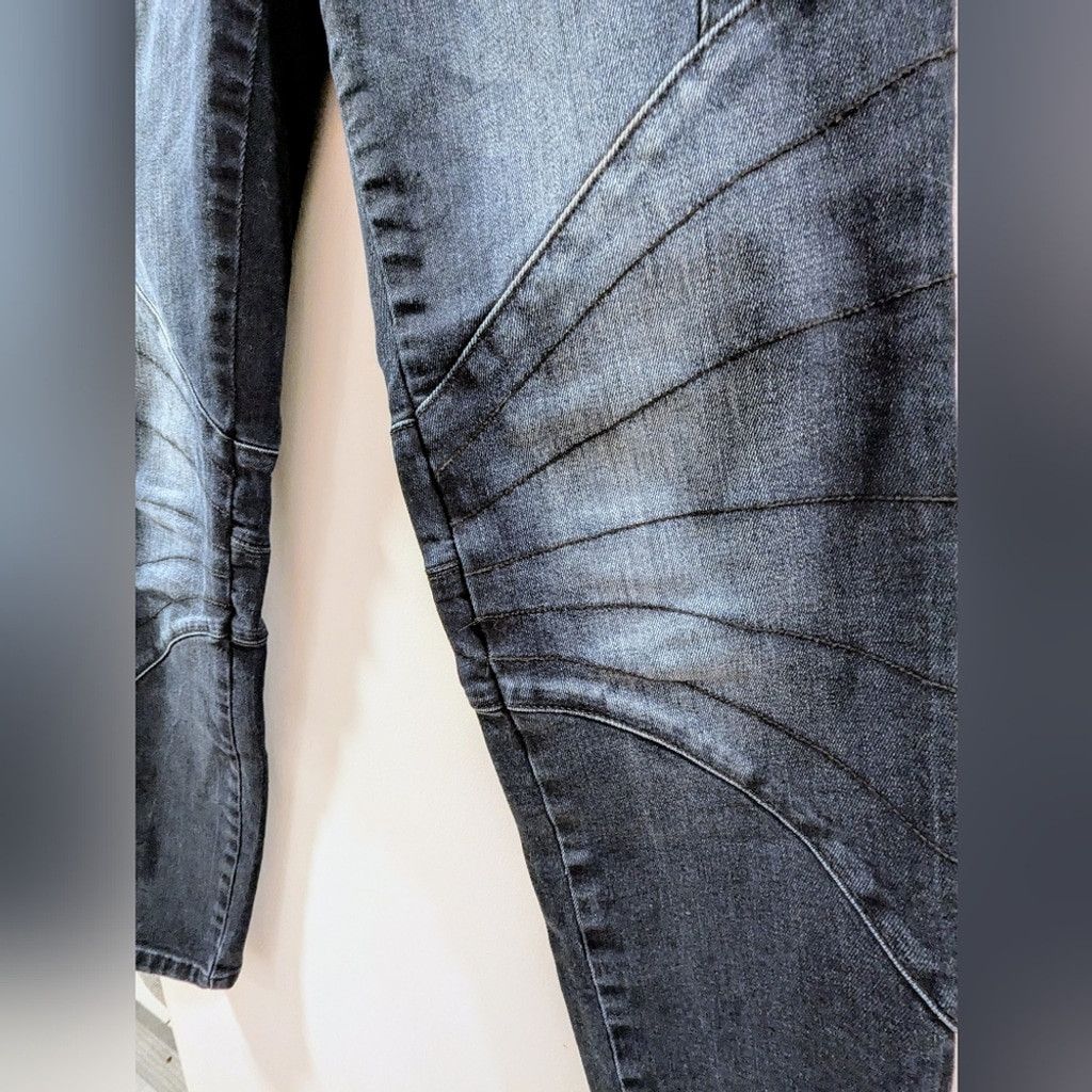 Versace Jeans Couture Versace Jeans Collection Dark Blue Skinny Moto Jeans Size 26" / US 2 / IT 38 - 4 Thumbnail