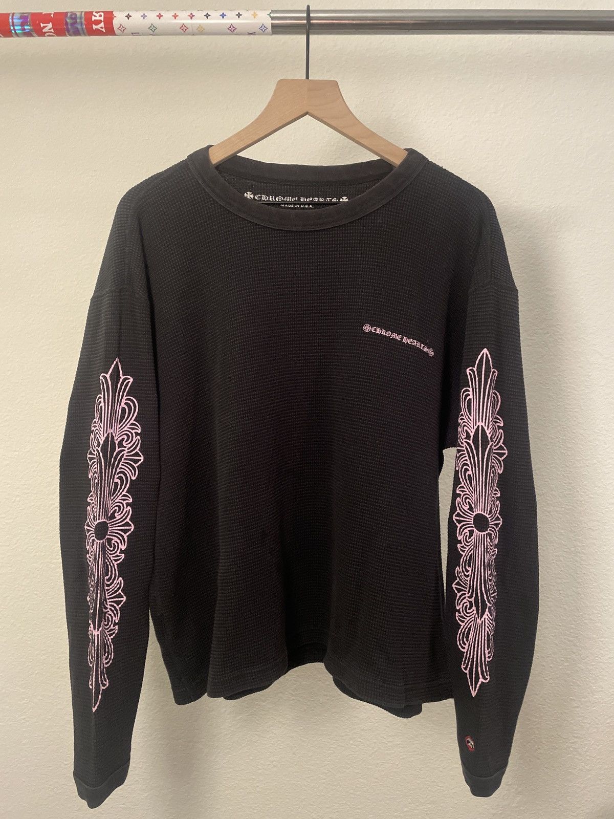 Chrome Hearts Chrome Hearts Matty Boy Shoulder Logo Thermal L/S T-Shirt |  Grailed