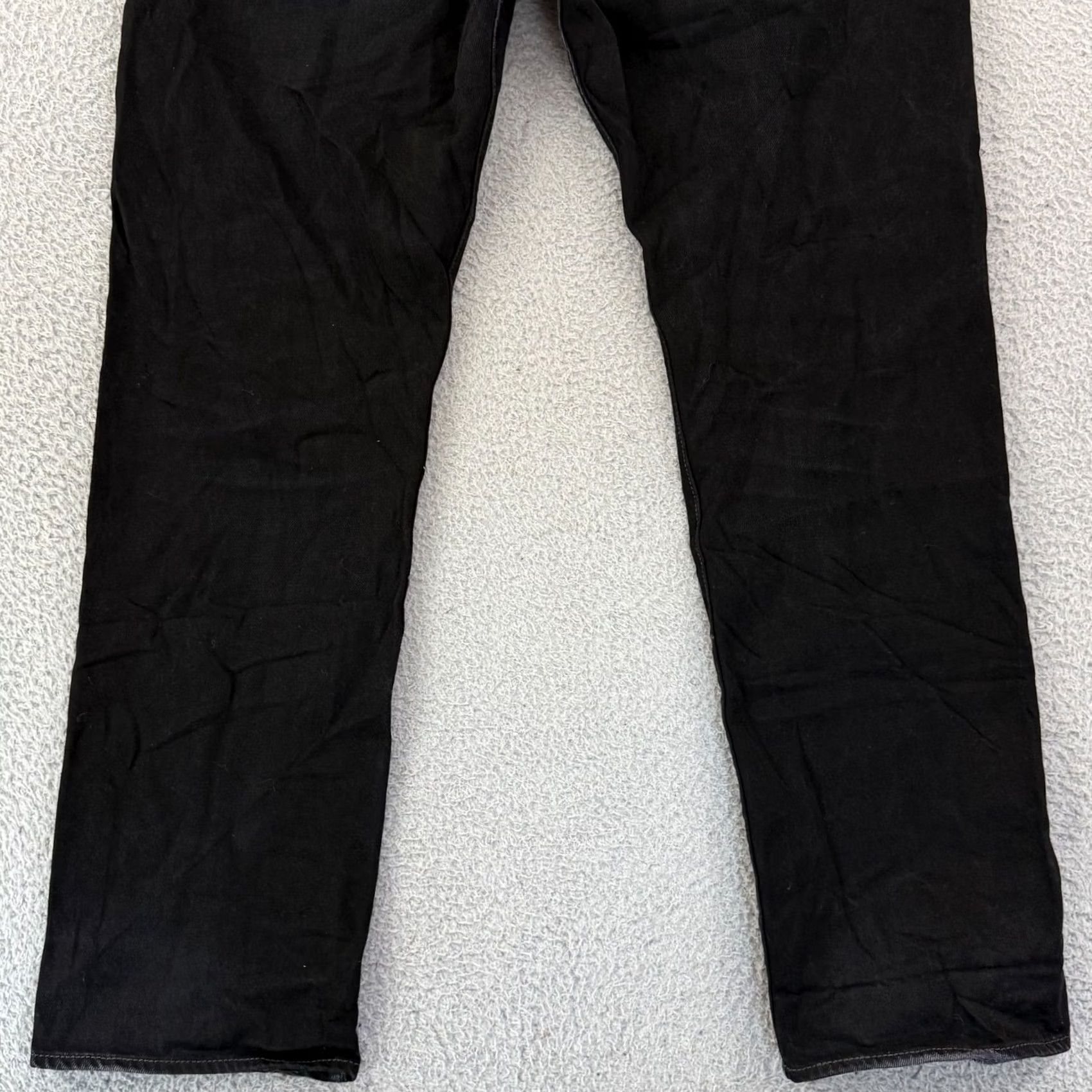 Levi's Levi's 501 Jeans Mens 38x32 Black Denim Straight Leg Button Fly Grunge Y2K Skate Vintage 90s Cowboy USA Size US 38 / EU 54 - 4 Thumbnail