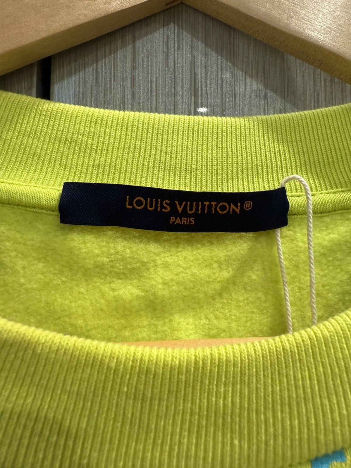 Louis Vuitton Louis Vuitton Yellow Blue Monogram Sweatshirt Size US L / EU 52-54 / 3 - 6 Thumbnail