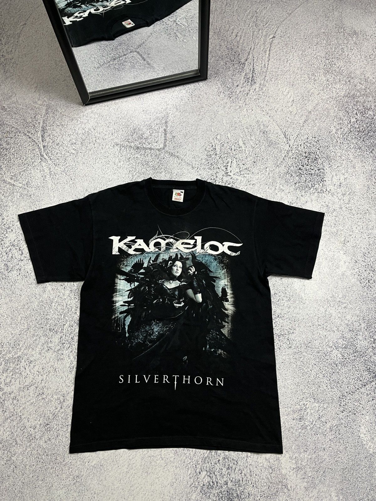 Band Tees × Vintage Vintage 00’s Kamelot Silverthorn Rock Band T Shirt Rare Y2k Size US L / EU 52-54 / 3 - 1 Thumbnail