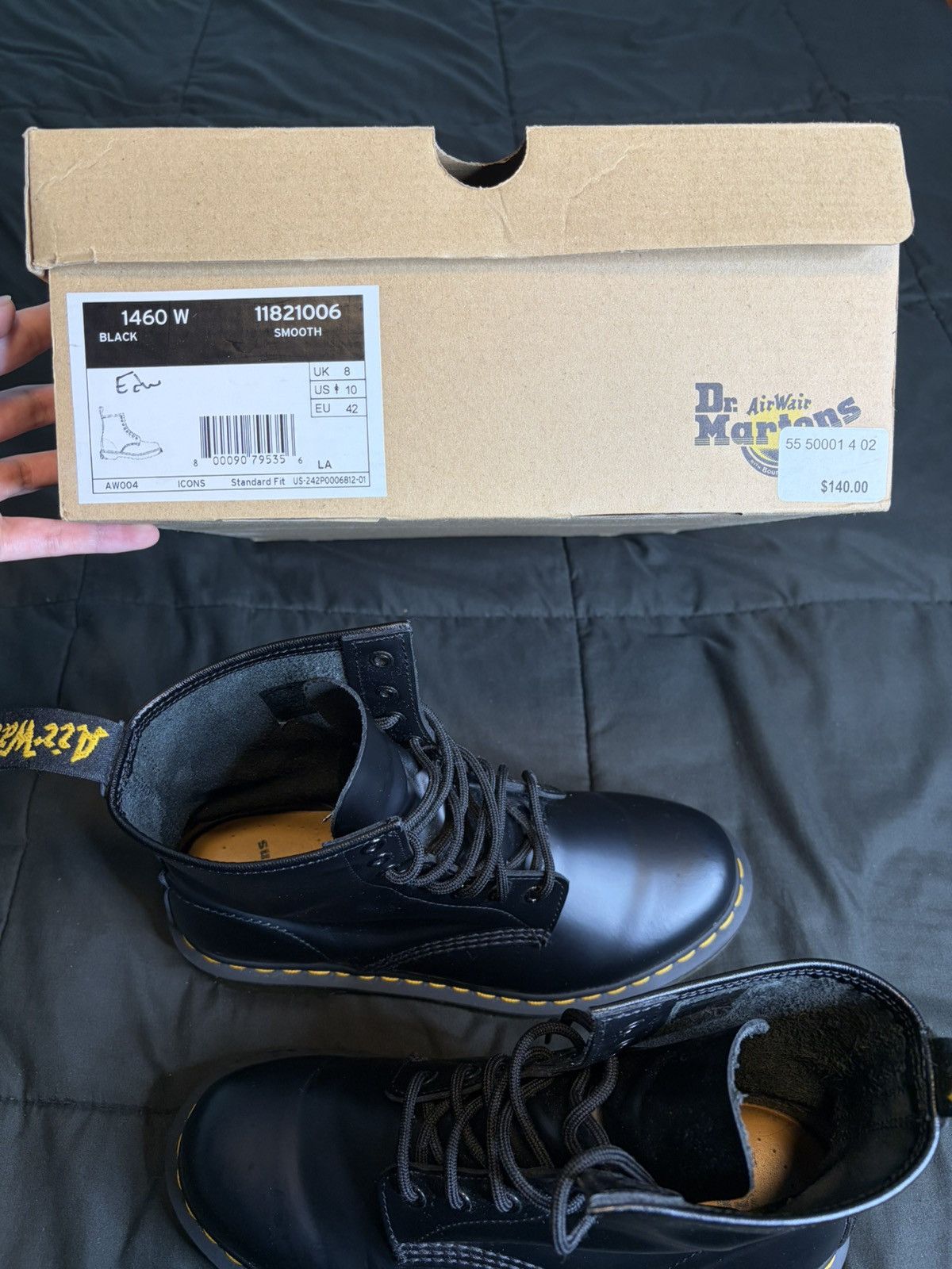 Dr. Martens Dr. Martens 1460W “Black” Boots Size US 10 / EU 43 - 7 Thumbnail