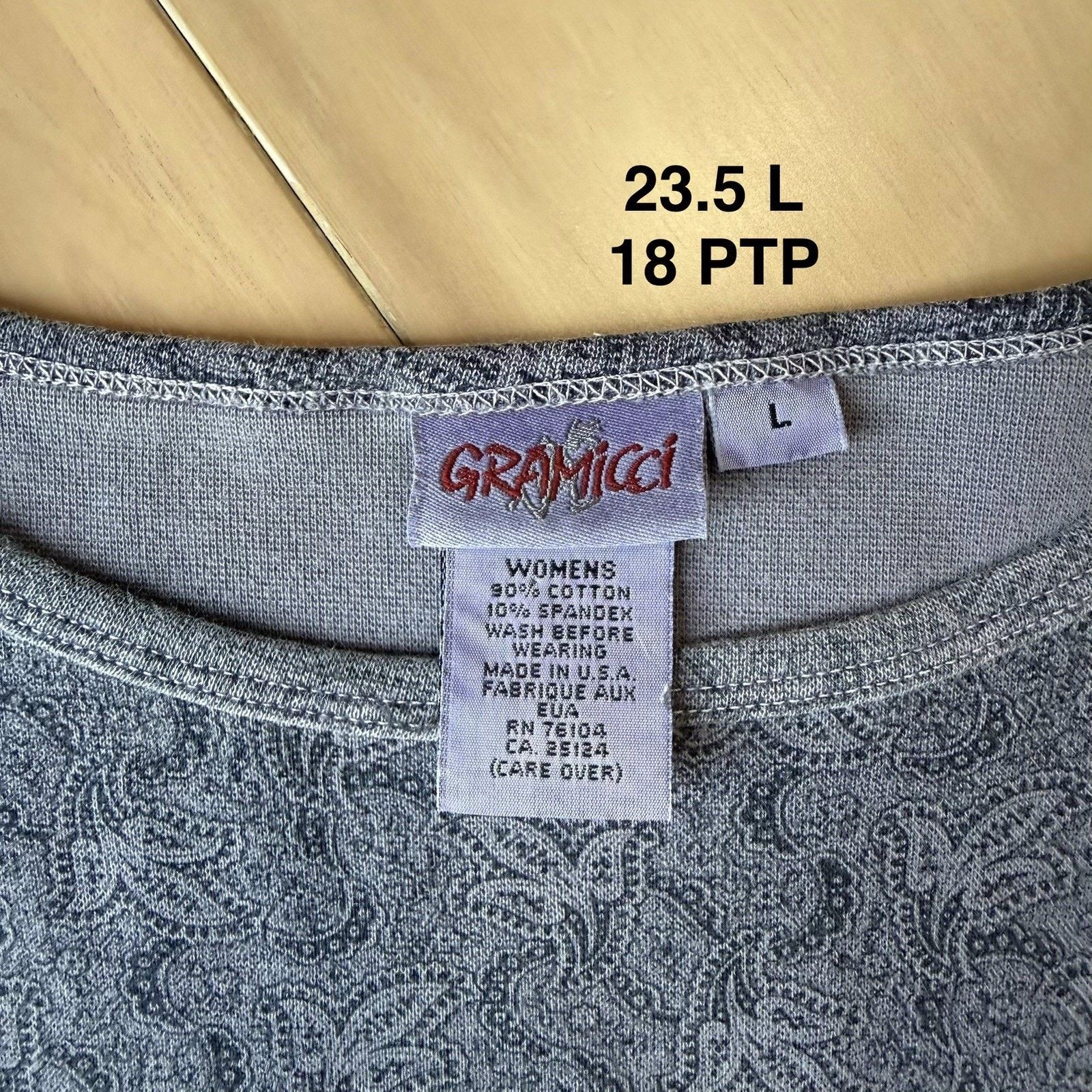 Gramicci × Vintage Vintage Gramicci Shirt Women's L Purple Paisley Long Sleeve Size L / US 10 / IT 46 - 6 Thumbnail