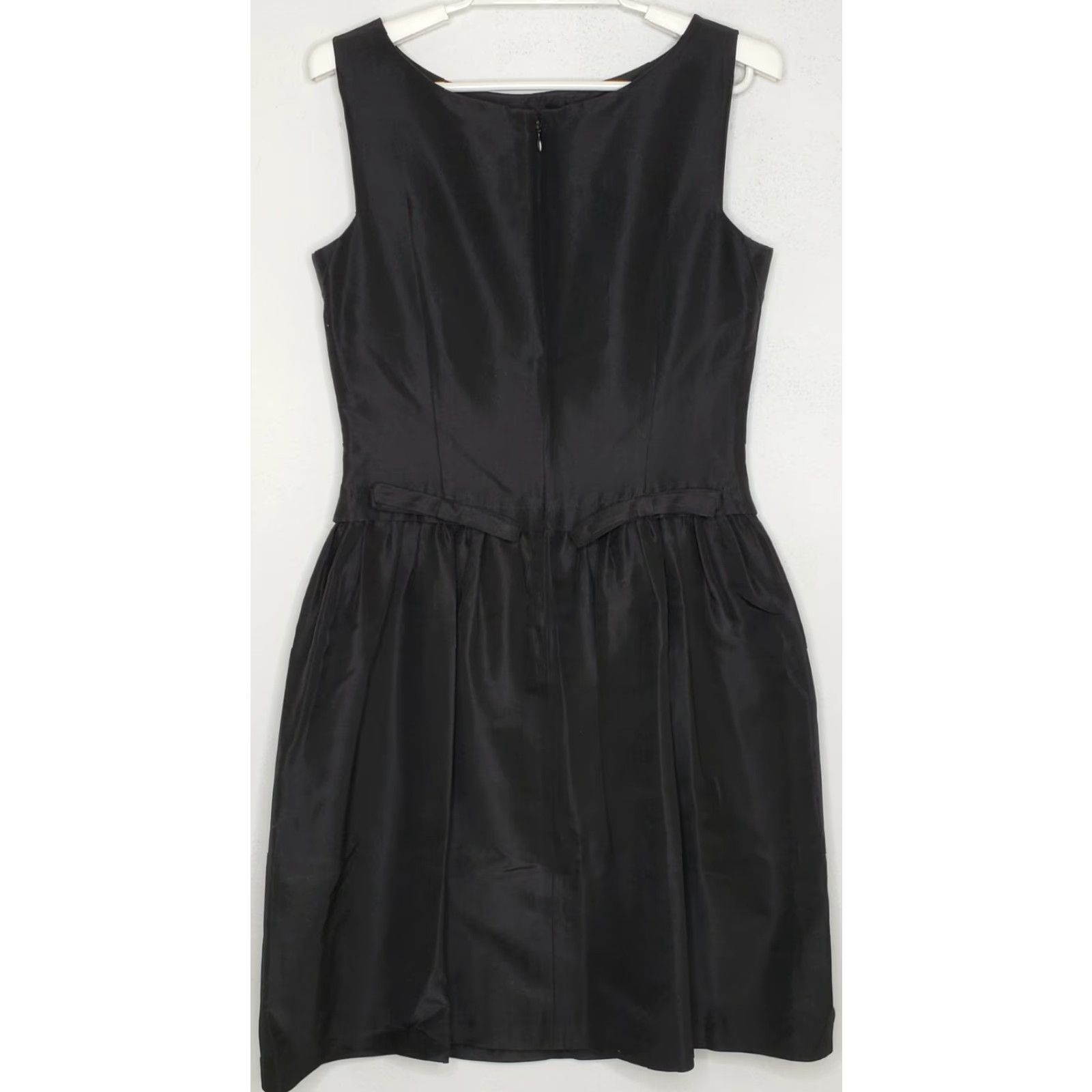 Vintage Jill Stuart Little Black Dress Size 2 Sleeveless Boat Neck Fit & Flare Knee Length Black Women Dress Size XS / US 0-2 / IT 36-38 - 3 Thumbnail