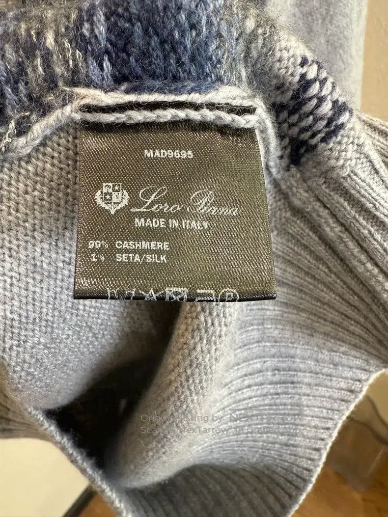 Loro Piana Loro Piana Fair Isle Hooded Cardigan, 60% Cashmere + 30% M Size US M / EU 48-50 / 2 - 6 Thumbnail