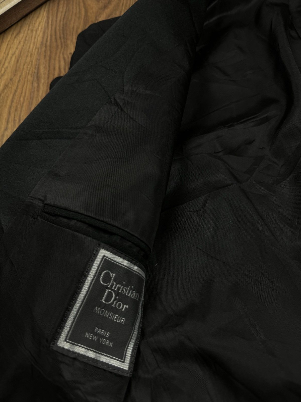 Christian Dior Monsieur Vintage wool blazer Christian Dior original luxury item Size 48L - 2 Thumbnail