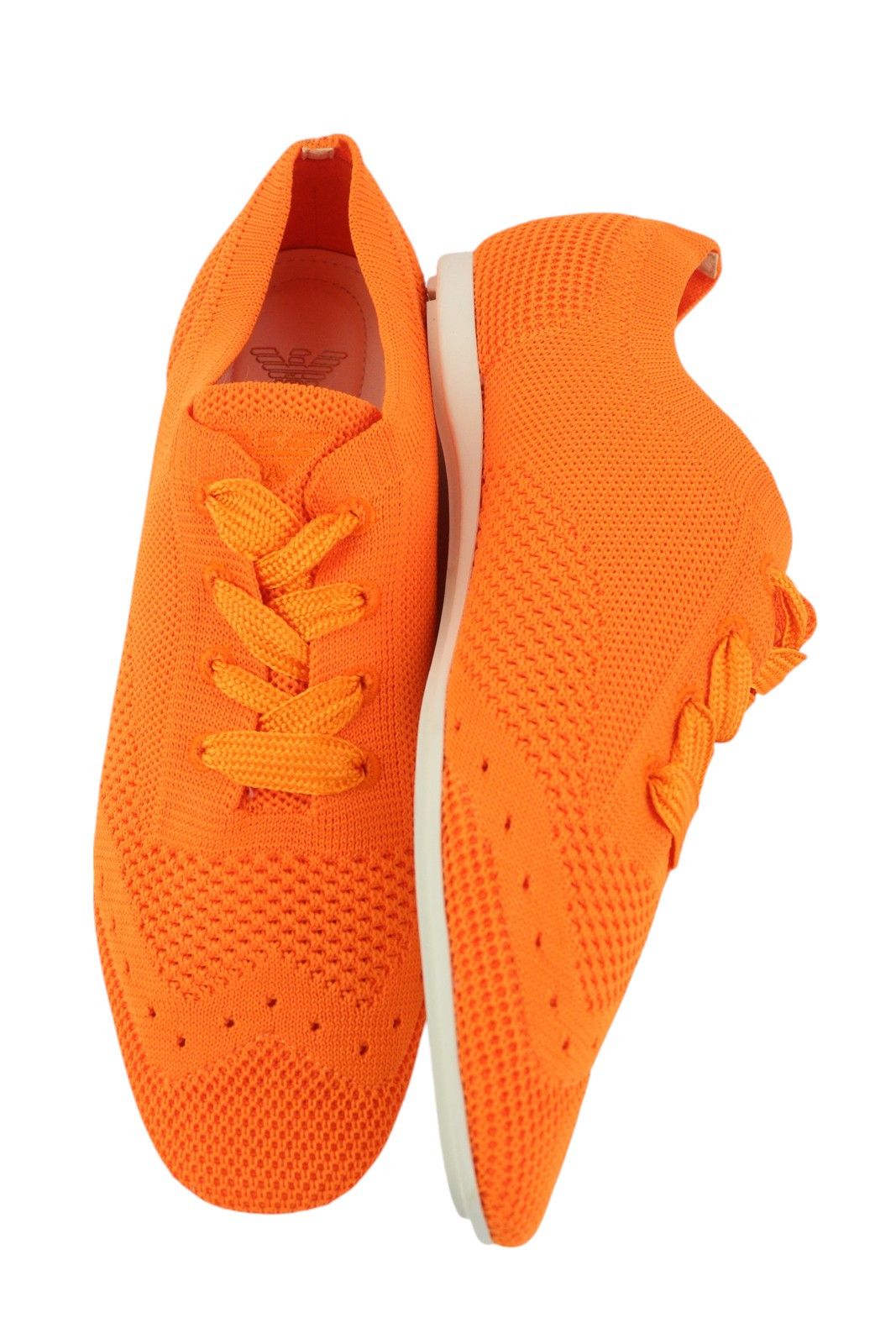 Emporio Armani X3C148 EU37 Orange Low Flat Sneakers 84779 Size US 6 / IT 36 - 4 Thumbnail