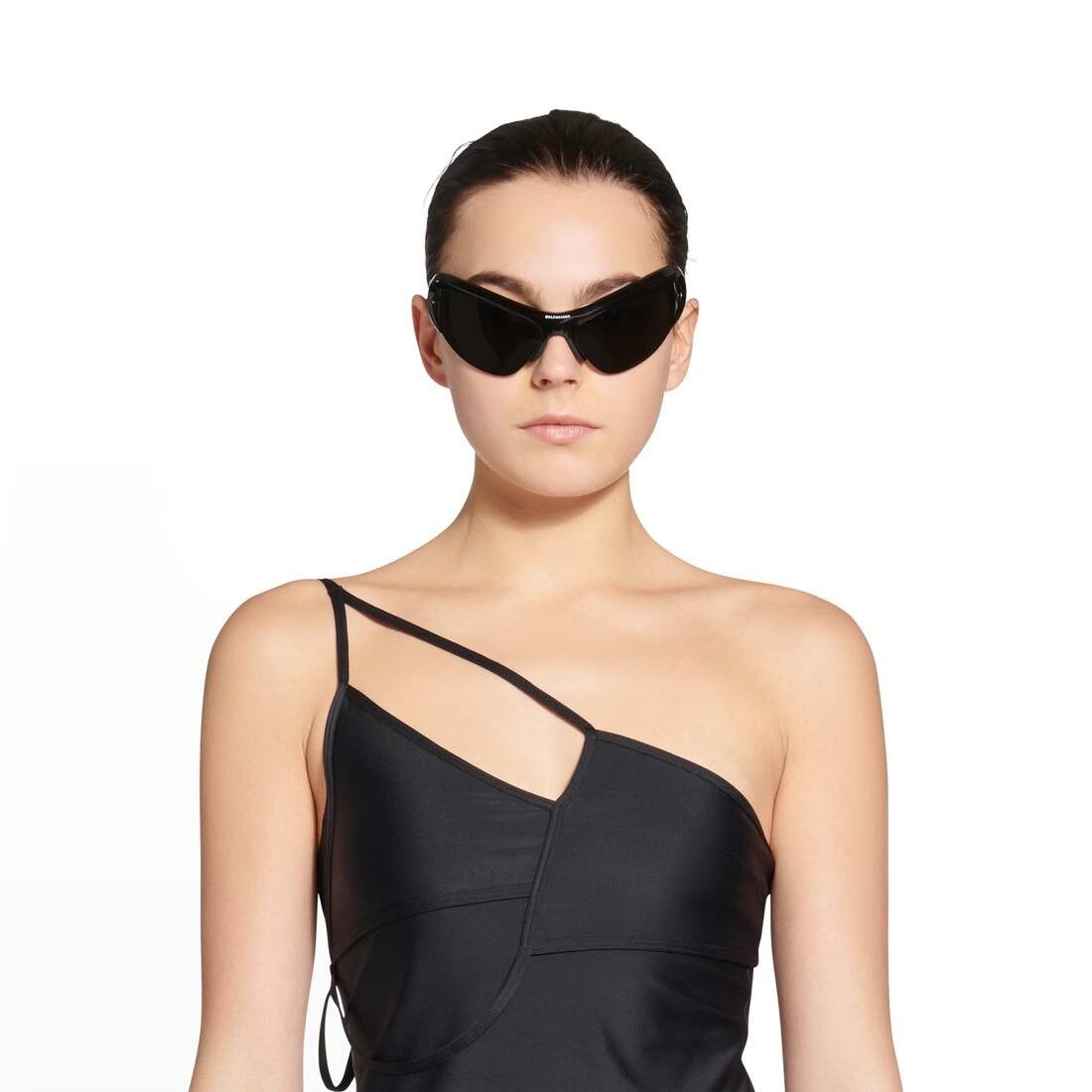 Balenciaga o1mt1gz0125 Size: OS / Wire Cat Sunglasses in Black Size ONE SIZE - 5 Thumbnail