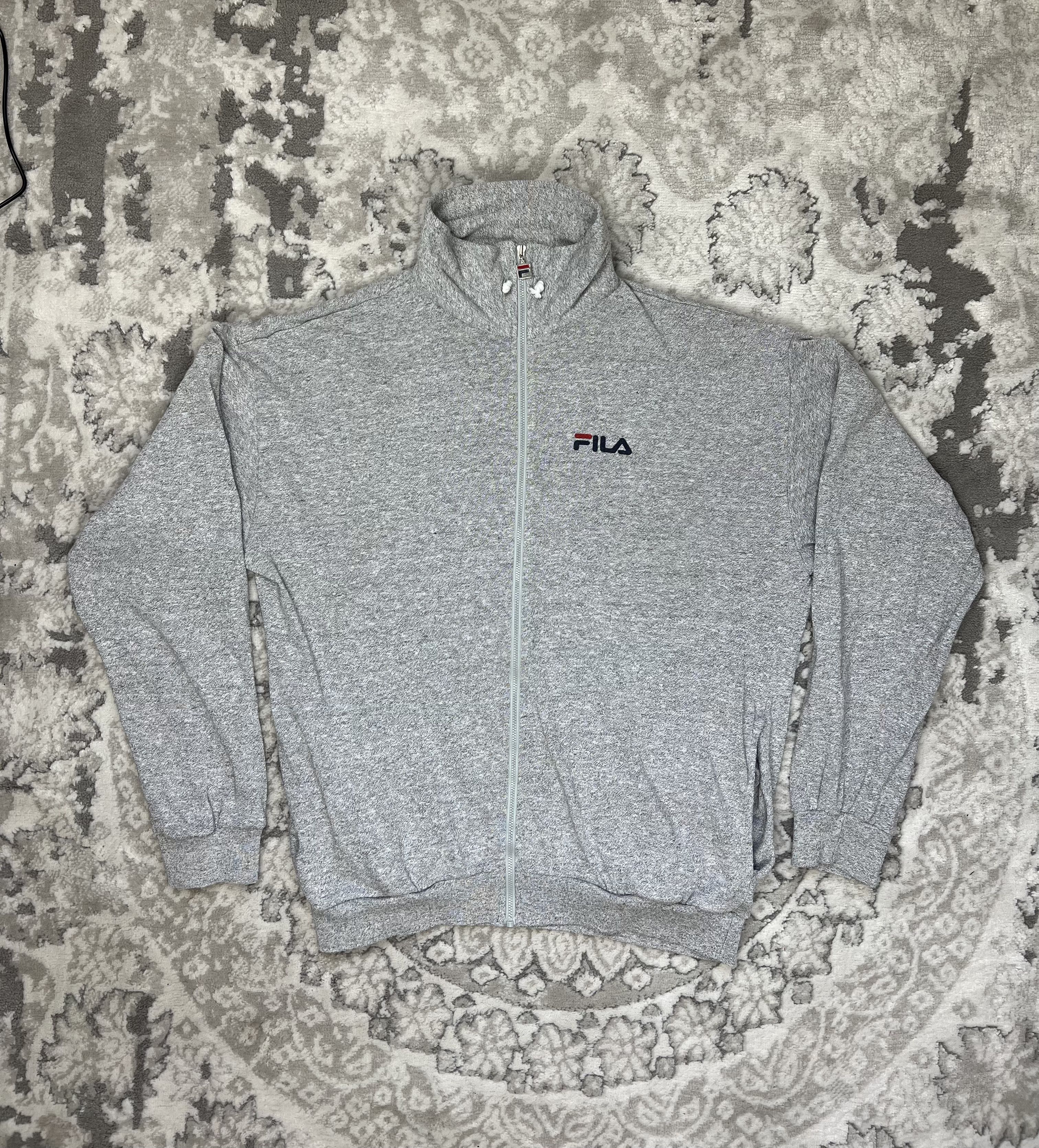 Fila Vintage Fila Full Zip Sweatshirt Gray Size US M / EU 48-50 / 2 - 1 Thumbnail