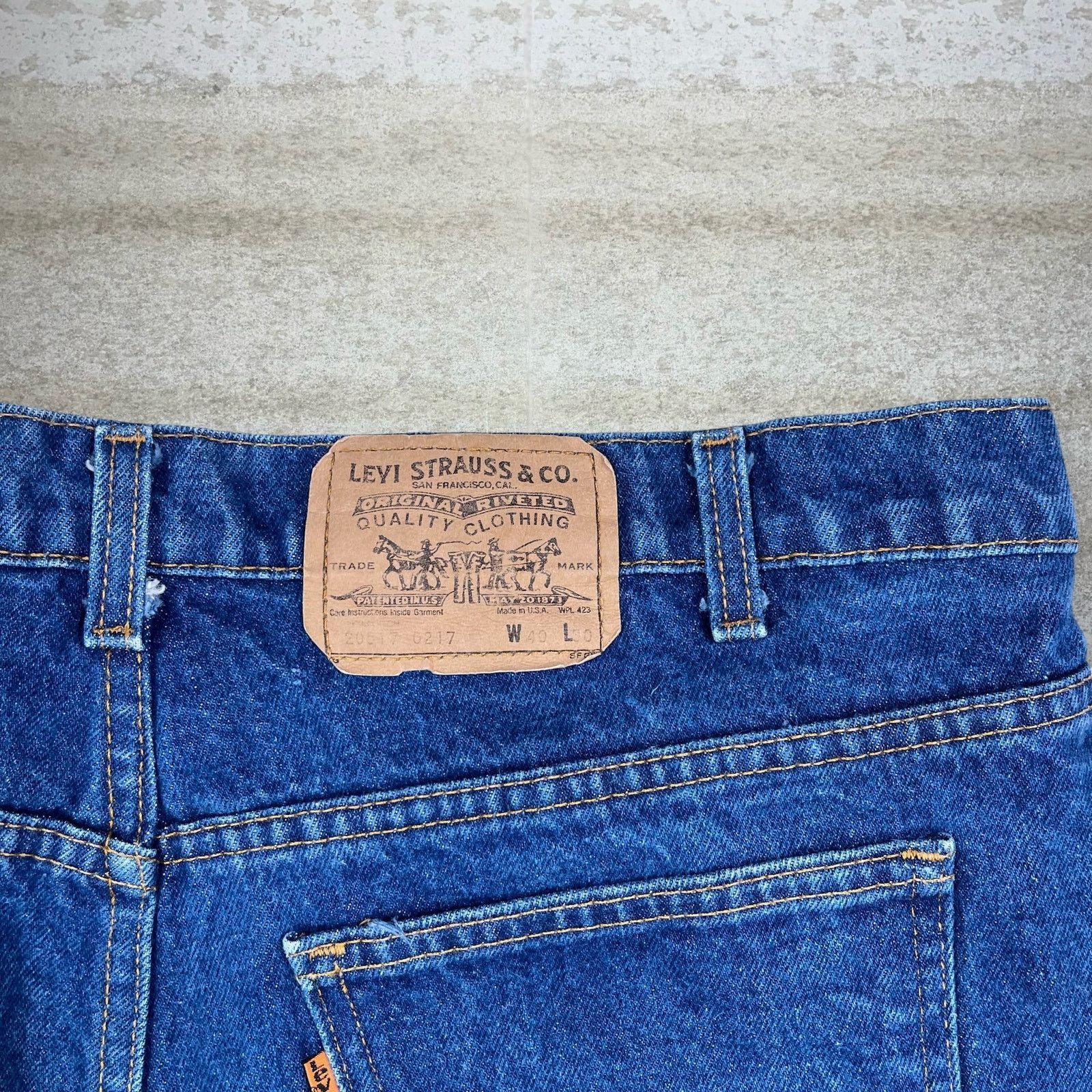 Levi's True Vintage 70s Levis Jeans 40x30 Bootcut Medium Wash Size US 40 / EU 56 - 4 Thumbnail