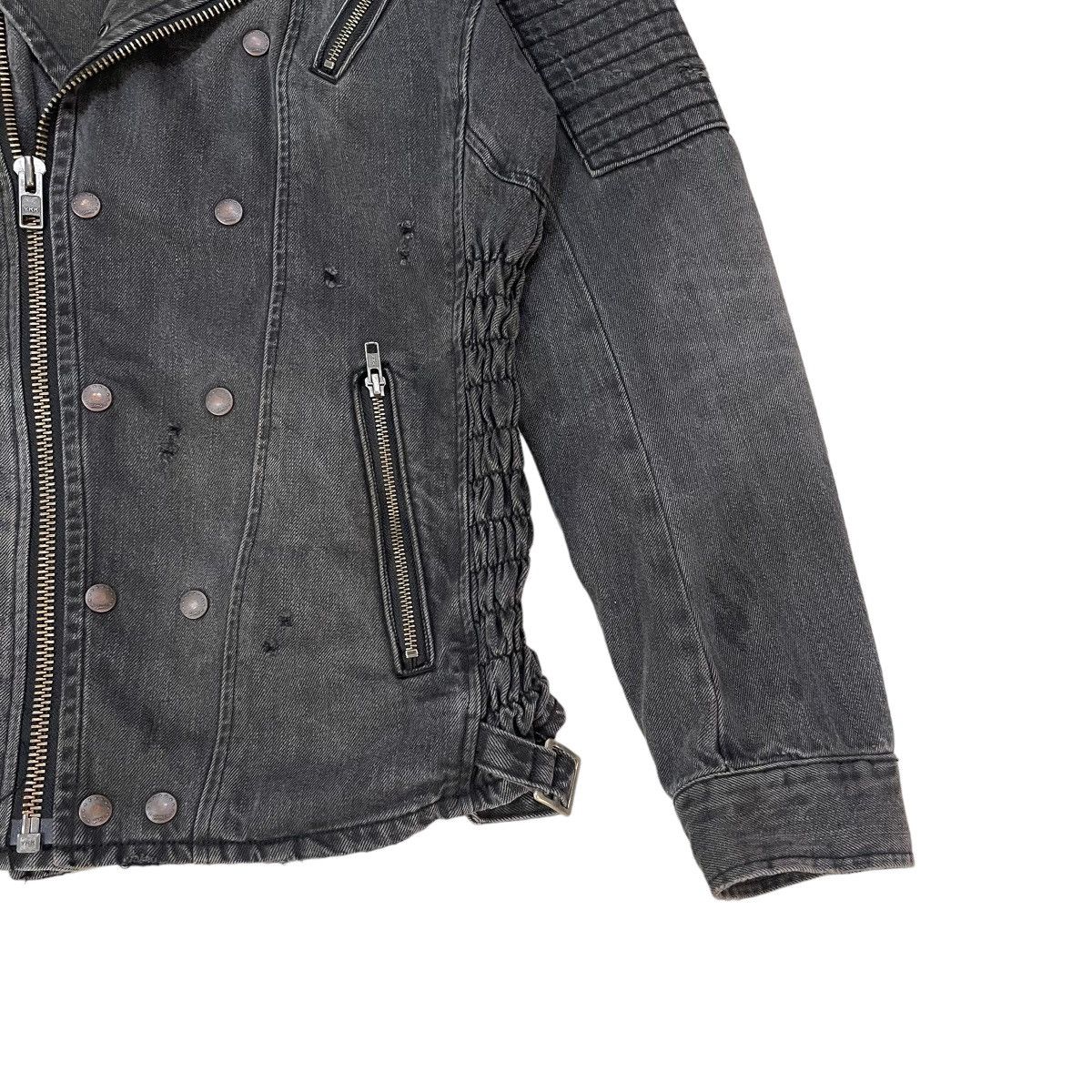 Japanese Brand 🔥Vintage Glamb Double Collar Biker Denim Jacket Size US M / EU 48-50 / 2 - 9 Thumbnail