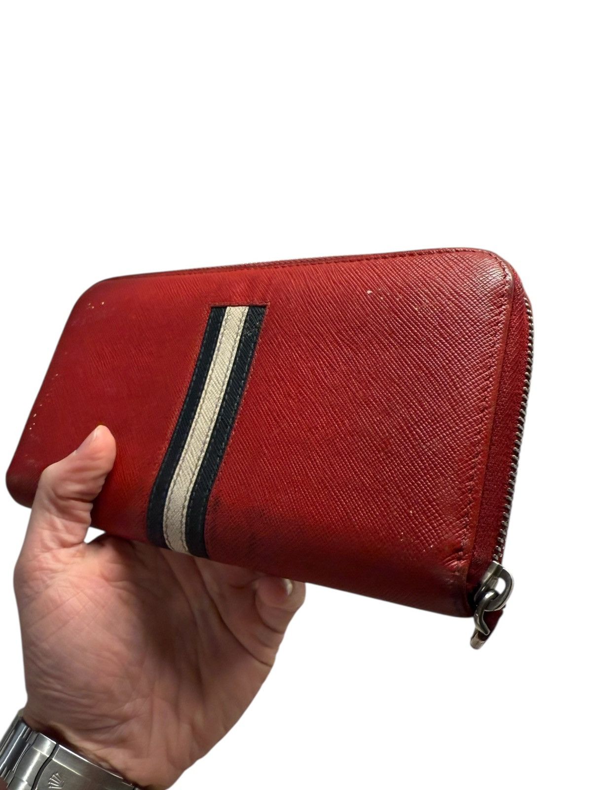 Prada Prada red saffiano leather zip wallet Size ONE SIZE - 6 Thumbnail