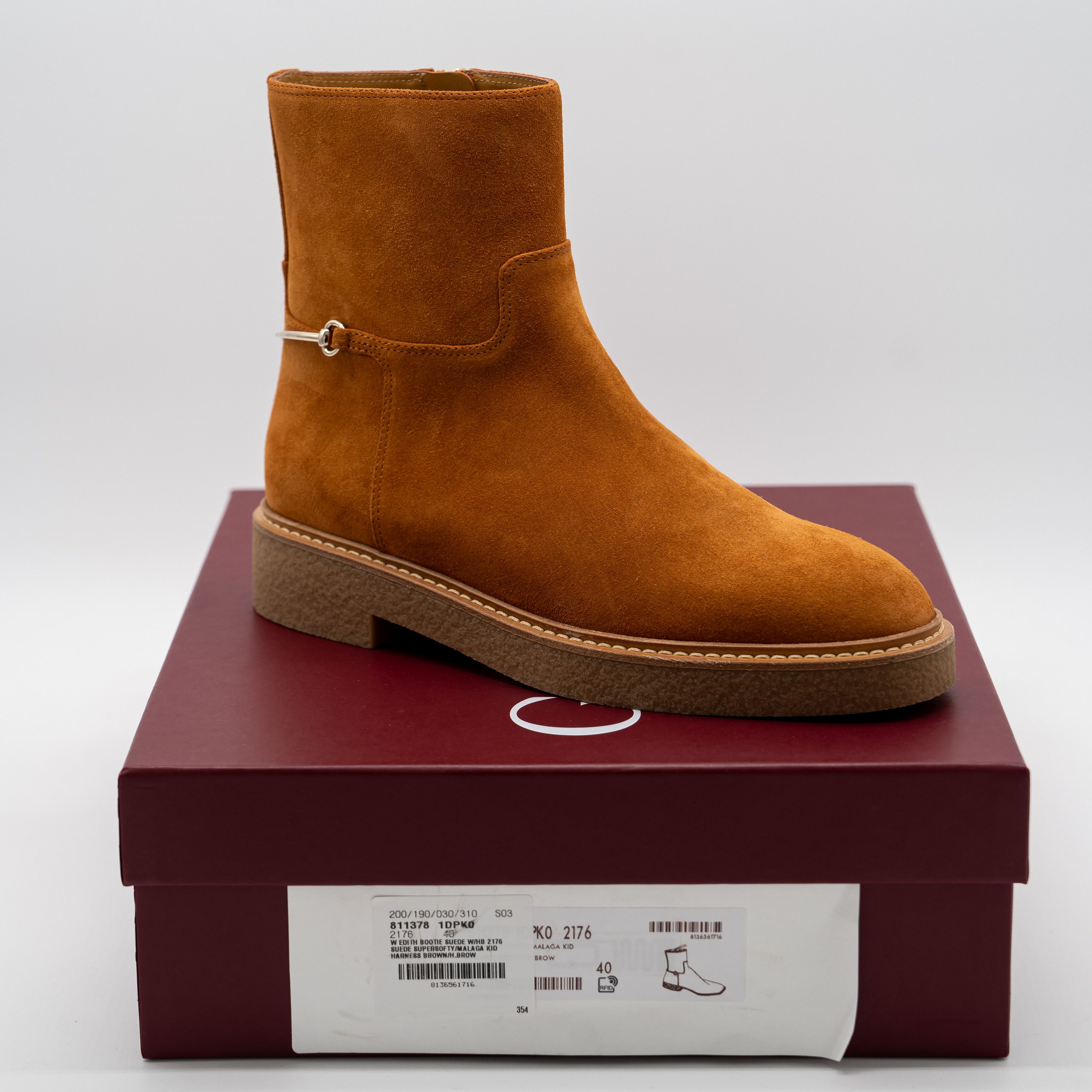 Gucci 40G Gucci Slim Horsebit Brown Suede Ankle Boots Booties Size US 10 / IT 40 - 11 Thumbnail