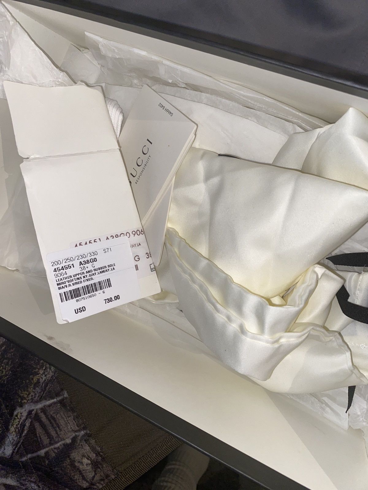 Gucci Gucci Ace Embroidered Arrow Sneakers Womens Gucci Size US 8.5 / IT 38.5 - 9 Thumbnail