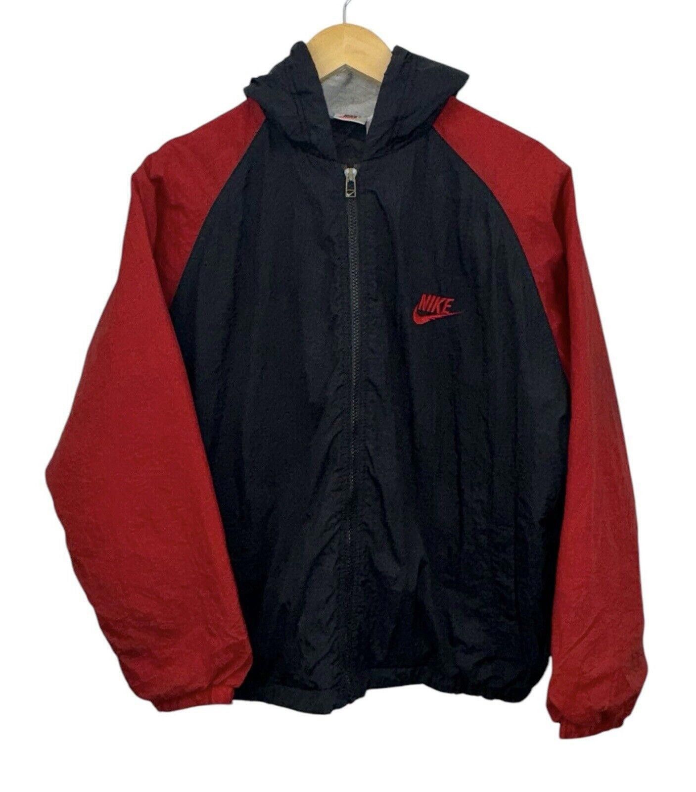 Nike Vintage Nike 90s Big Swoosh Windbreaker Jacket Kids L Size US XXS / EU 40 - 1 Thumbnail
