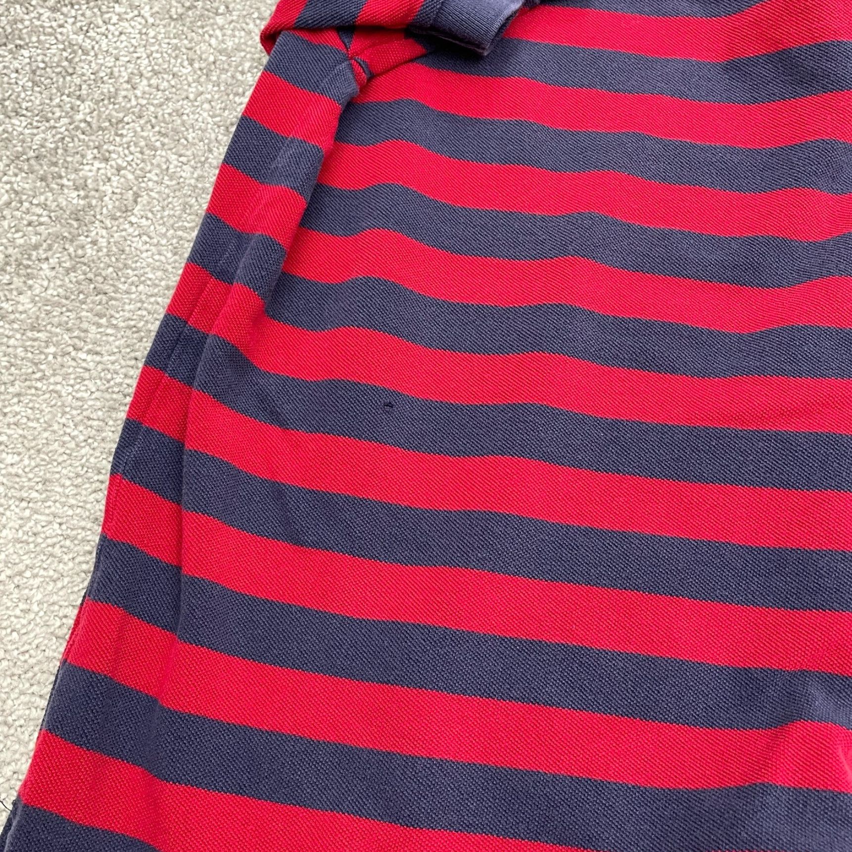 Ralph Lauren VINTAGE Polo Ralph Lauren Polo Shirt Mens XL Red Blue Striped Short Sleeve Cotton Golf Size US XL / EU 56 / 4 - 5 Thumbnail