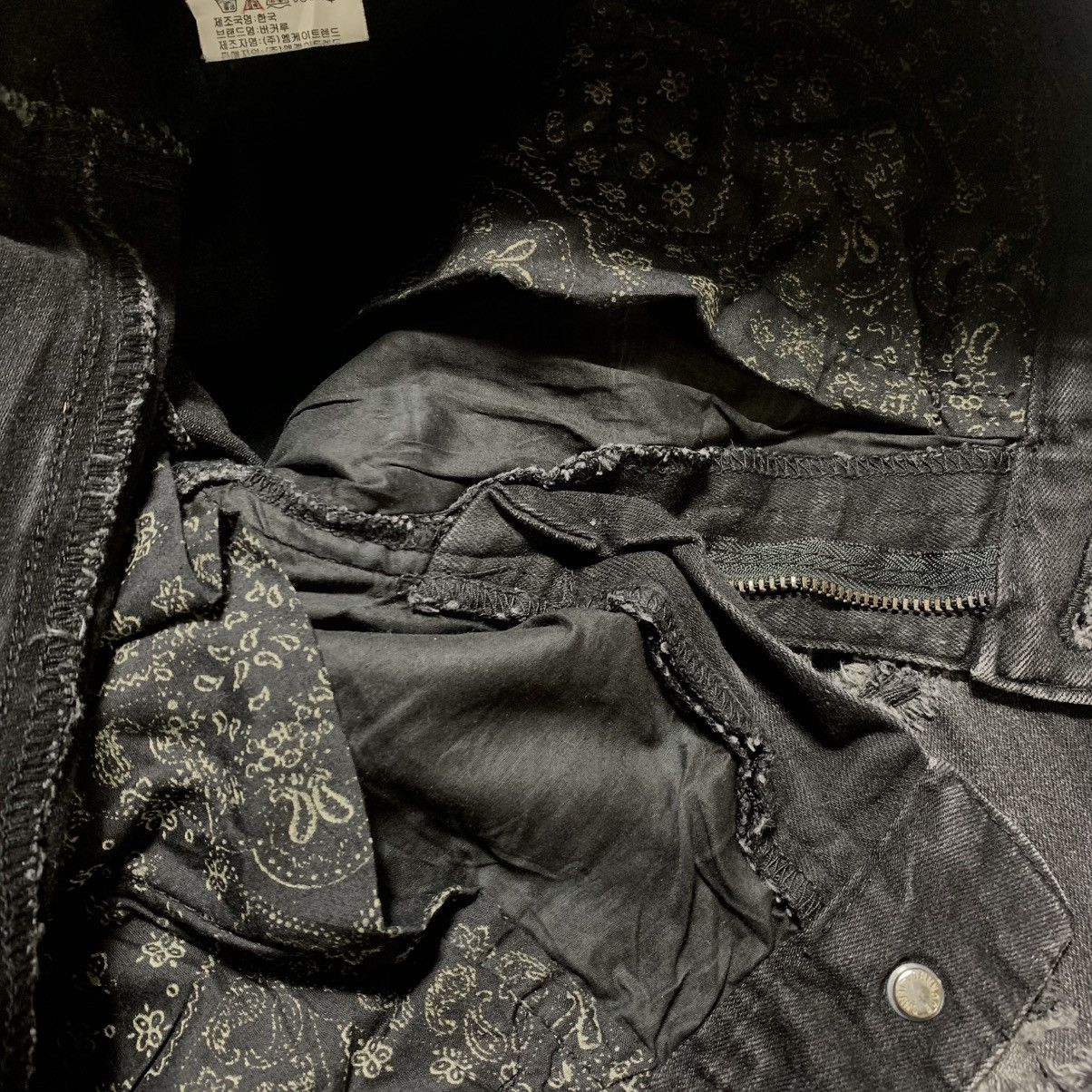 Japanese Brand Buckaroo Distressed Boro Faded Ifsix Vkeii Gothic Lgb Style Size US 31 - 15 Thumbnail
