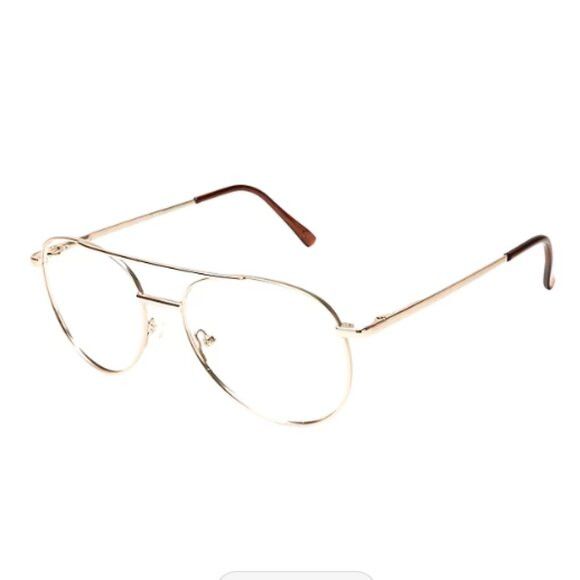 Other Clearly Atlin Gold Pilot / Aviator Glasses Frames Size ONE SIZE - 4 Thumbnail