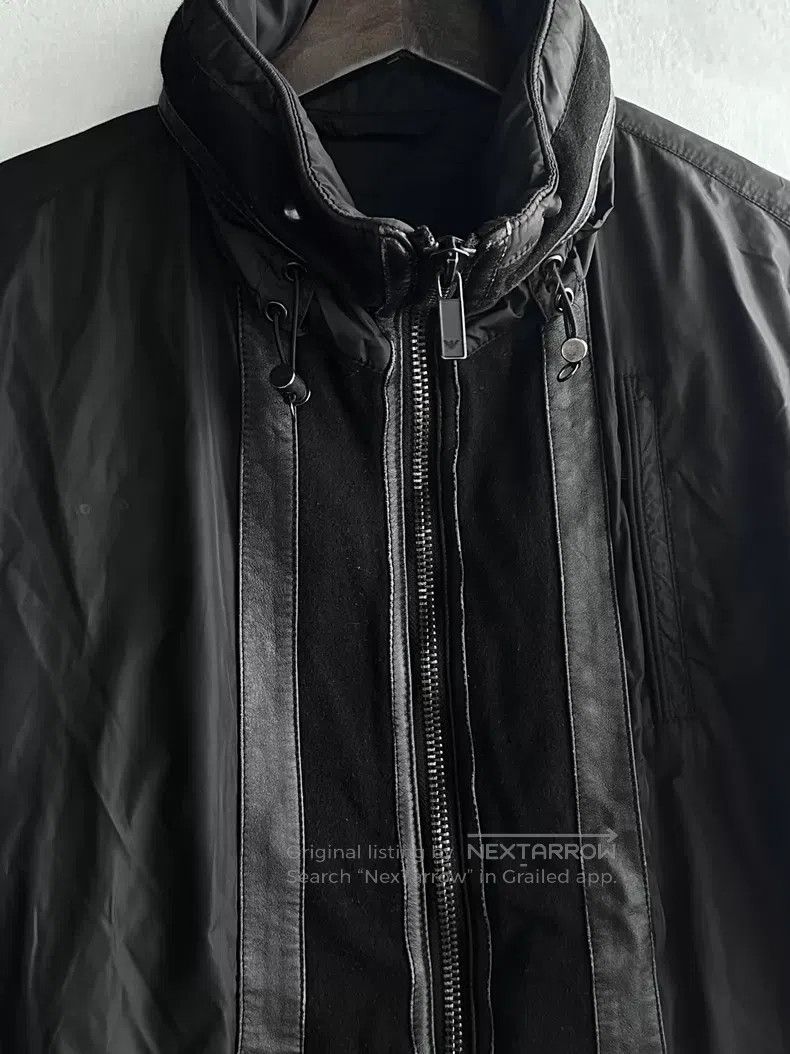Emporio Armani EMPORIO ARMANI Leather Patchwork Jacket i Size US M / EU 48-50 / 2 - 3 Thumbnail
