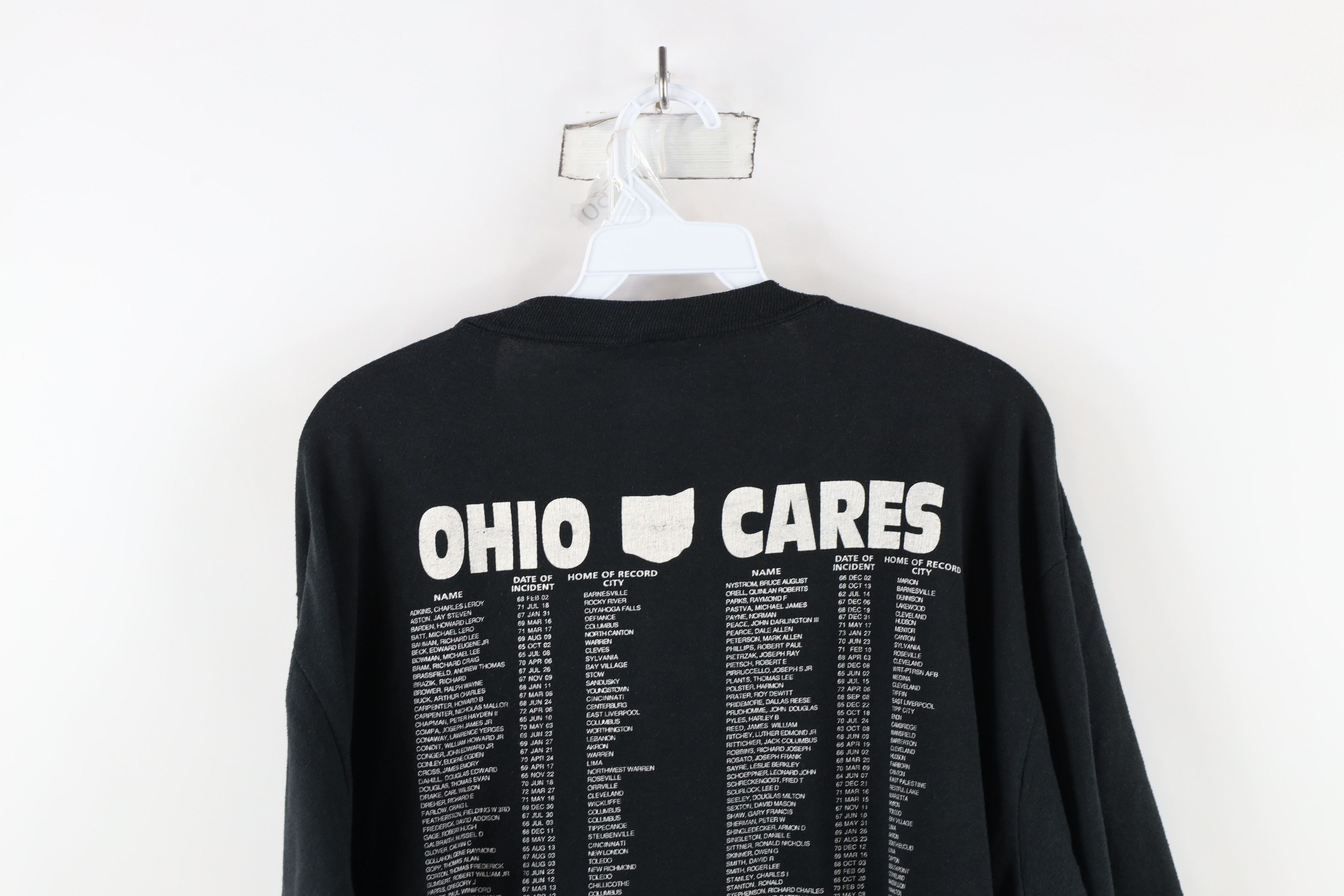 Vintage Vintage 90s POW MIA Ohio Short Sleeve T-Shirt Black USA Size US XXL / EU 58 / 5 - 15 Thumbnail