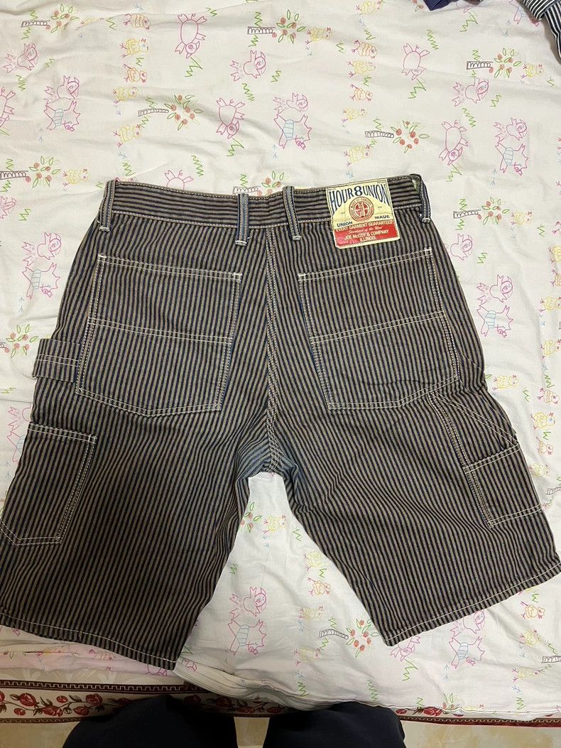 The Real McCoy's The Real McCoy's746 Striped Work Shorts Size US 32 / EU 48 - 2 Thumbnail