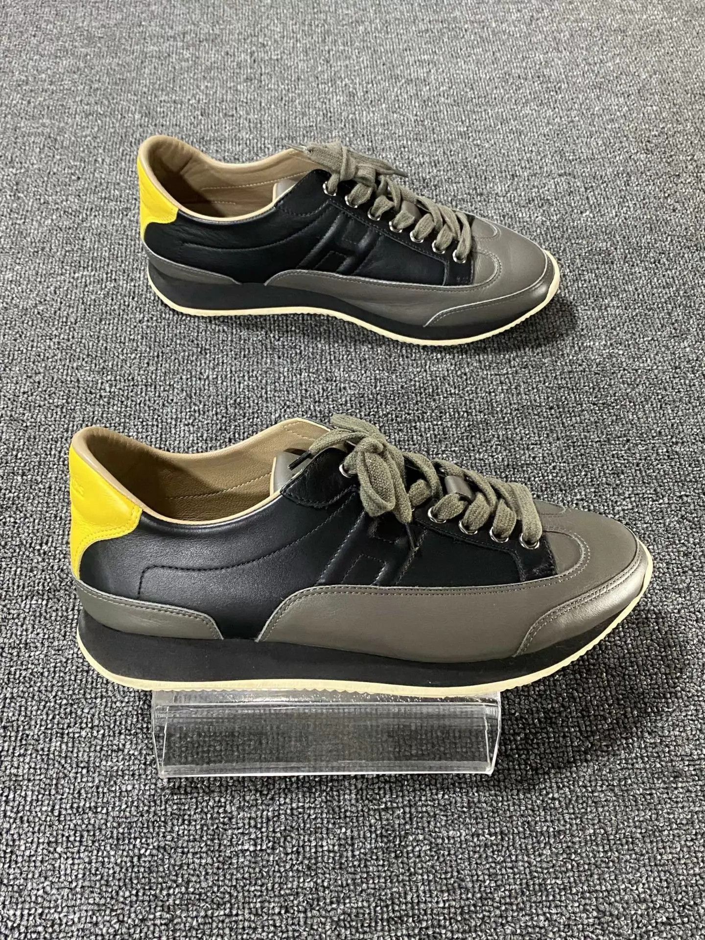 Hermes HERMES Olive Sneakers 98 New 40.5 Size US 7.5 / EU 40-41 - 4 Thumbnail