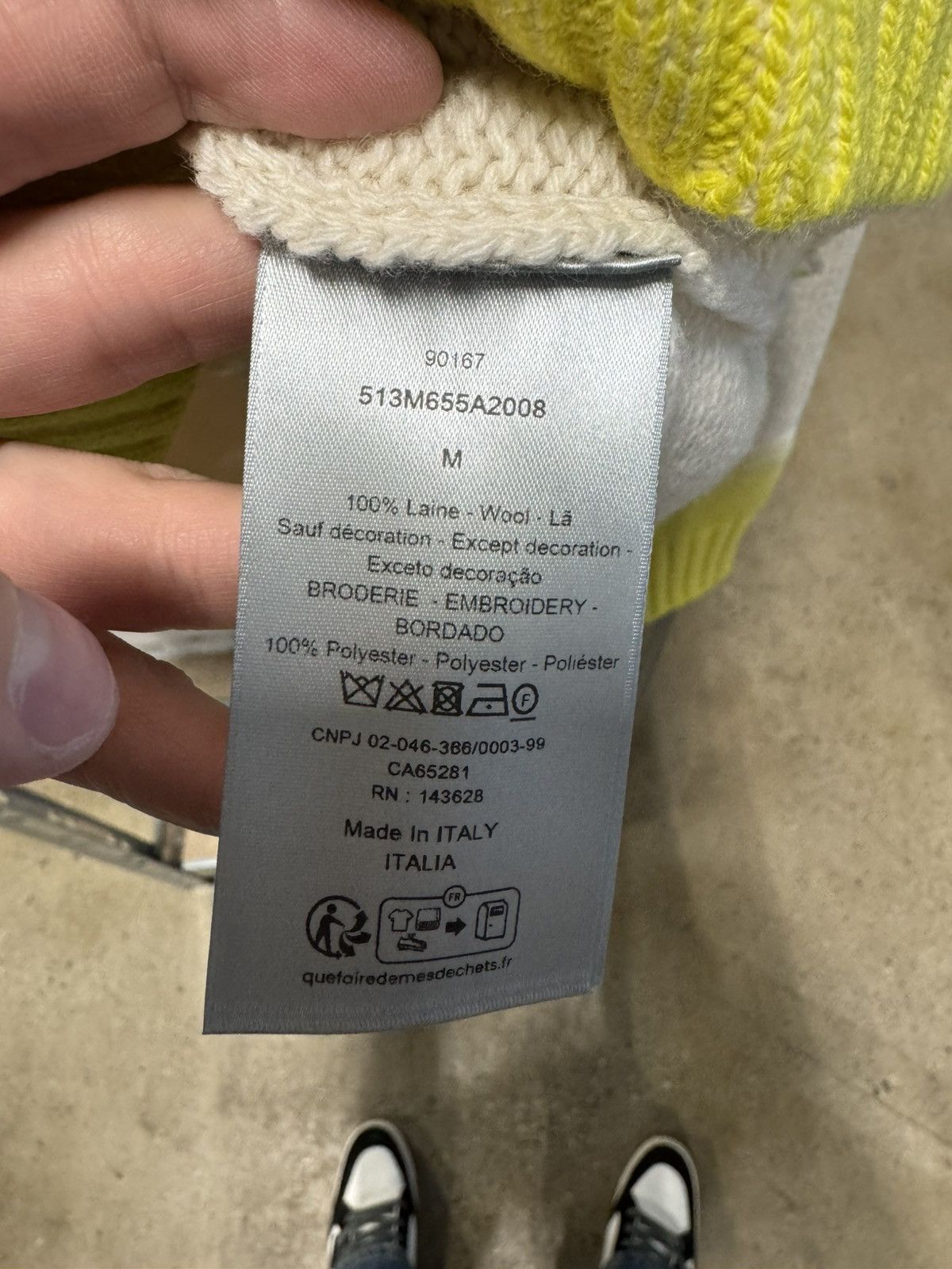 Dior × Kaws Dior X KAWS Embroidery Sweater NEW 2500$ Size US M / EU 48-50 / 2 - 7 Thumbnail