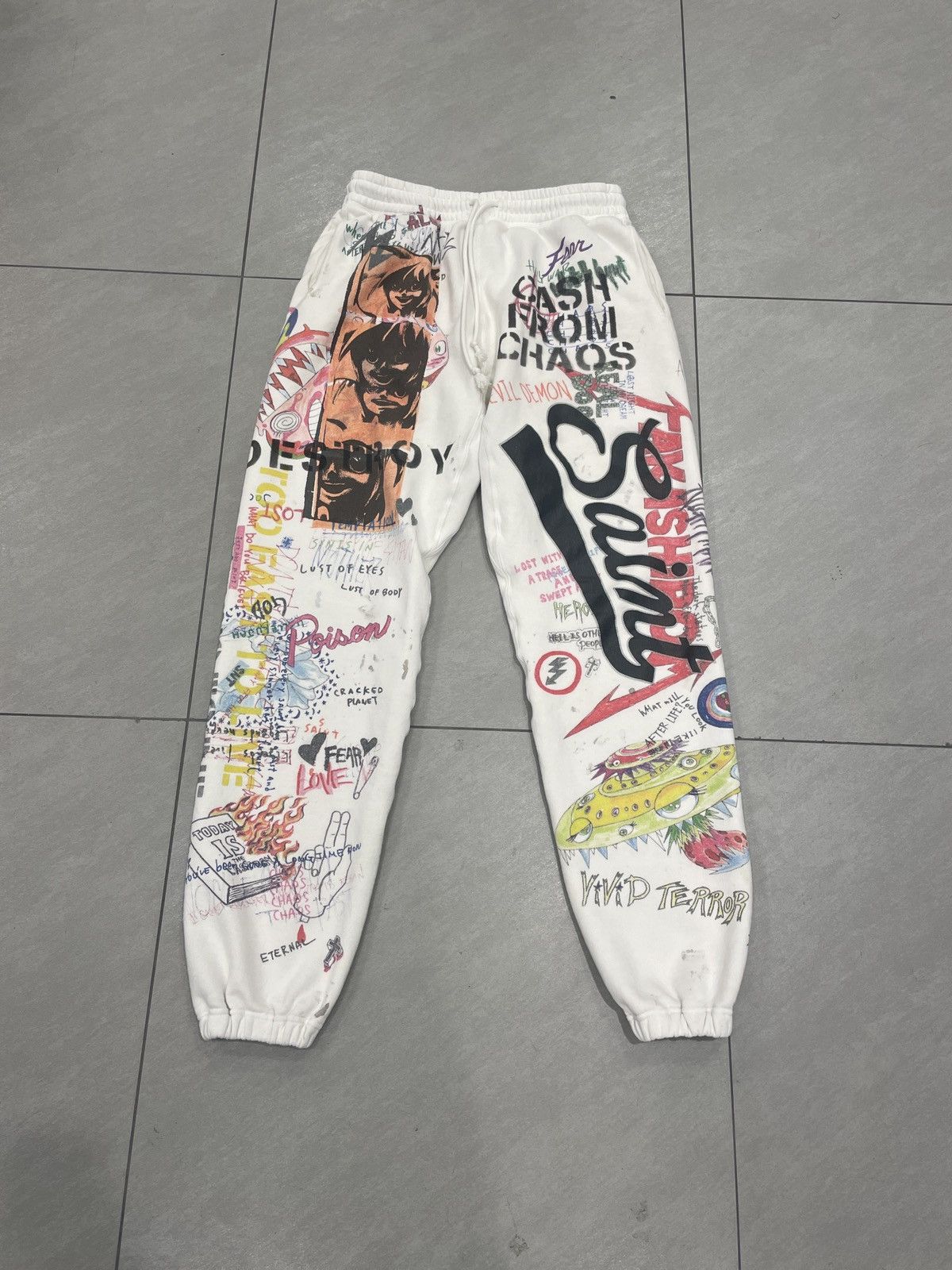 Saint Michael × Takashi Murakami Saint Michael Murakami Sweatpants Medium Size US 32 / EU 48 - 1 Thumbnail