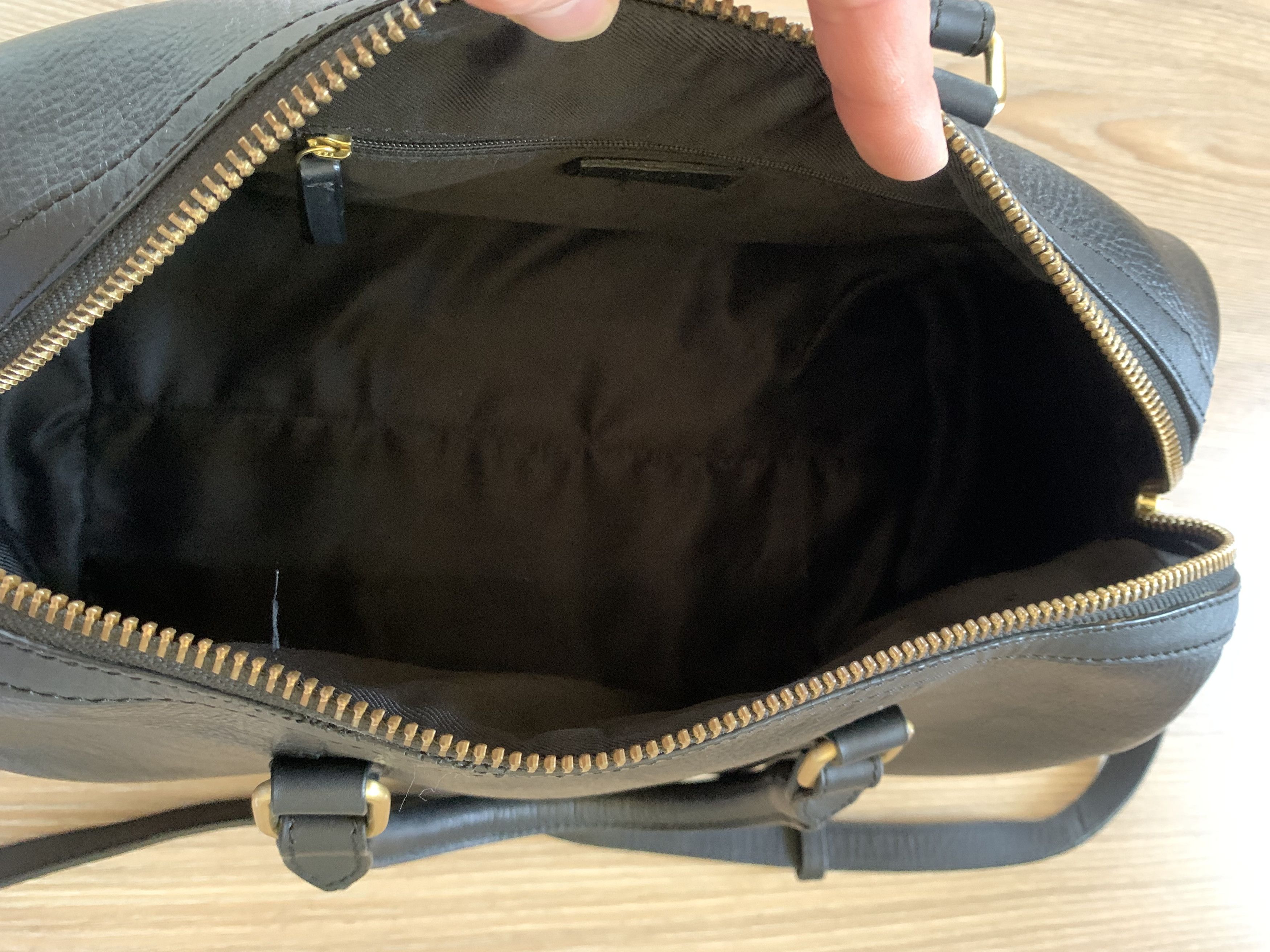 Mango Mango Black Leather Handbag Travel Shoulder Bag Size ONE SIZE - 8 Thumbnail