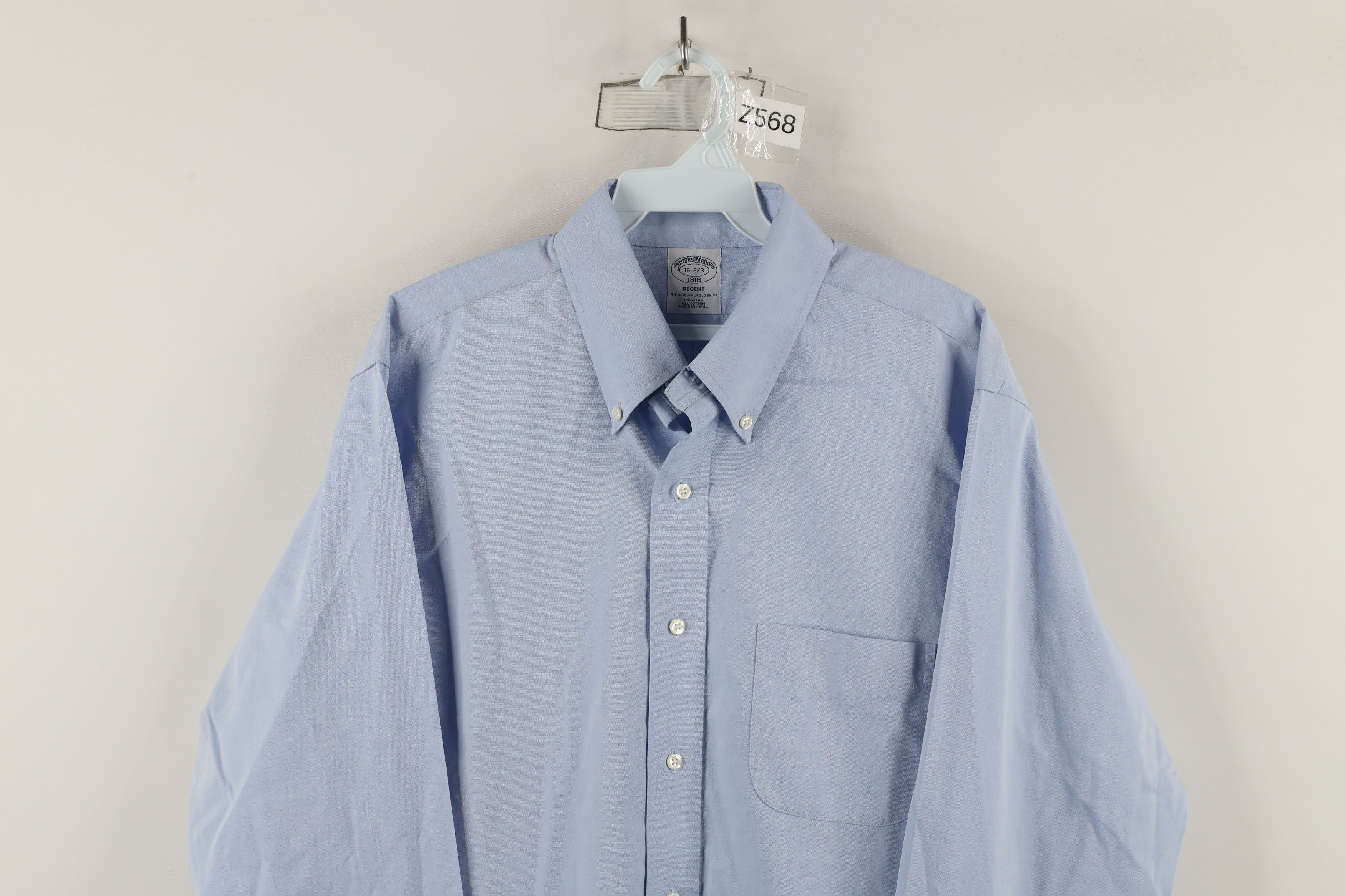 Brooks Brothers × Vintage Vintage 90s Brooks Brothers Cotton Button Down Shirt Size US M / EU 48-50 / 2 - 2 Thumbnail