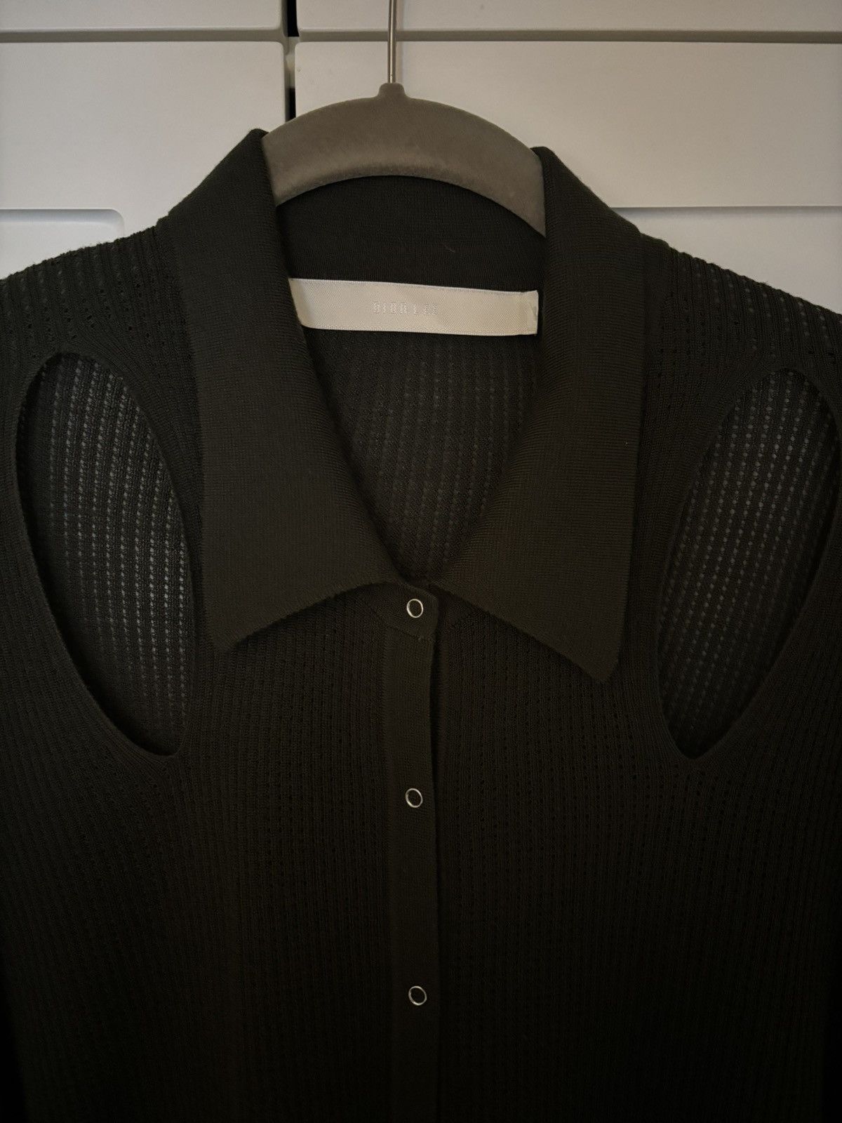 Dion Lee Dion Lee Merino Wool Cutout Button Down Sweater Size US M / EU 48-50 / 2 - 2 Thumbnail
