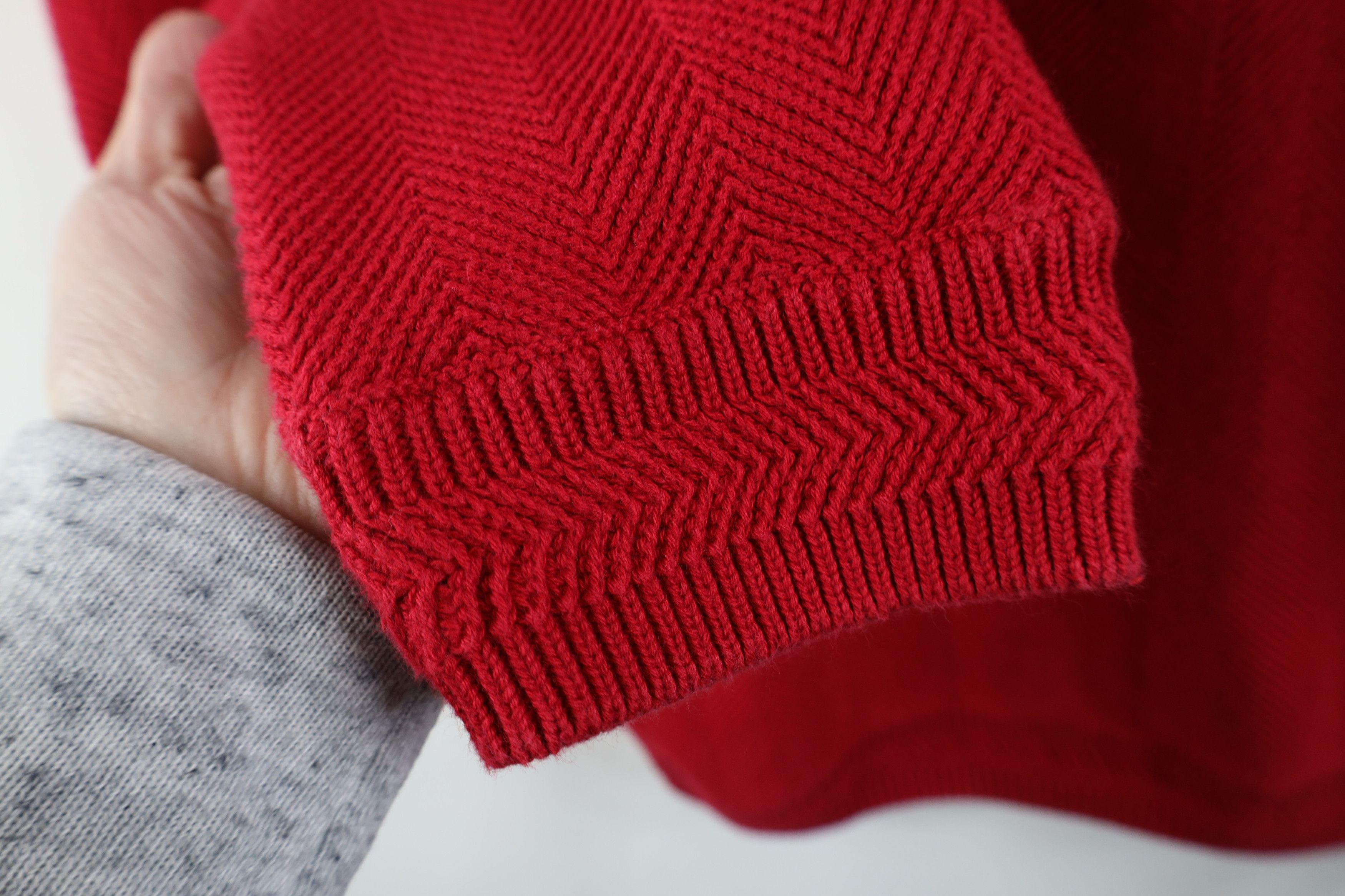 Ralph Lauren × Vintage Vintage 90s Chaps Ralph Lauren Herringbone Knit Sweater Size US M / EU 48-50 / 2 - 8 Thumbnail