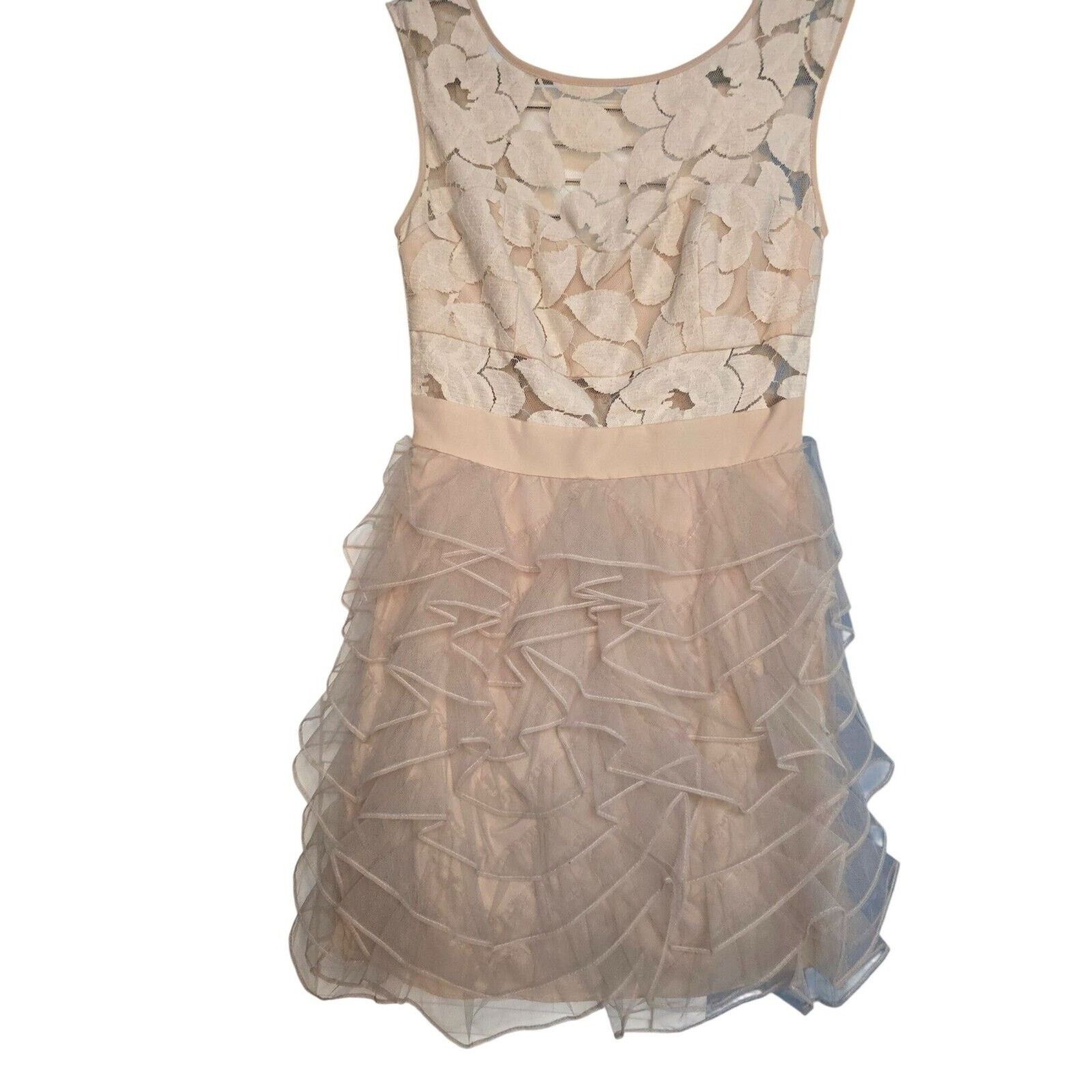 Bcbgmaxazria BCBGENERATION NATURAL TUTU VDN6P752/DC1111 DRESS SIZE 0 Size XS / US 0-2 / IT 36-38 - 12 Thumbnail