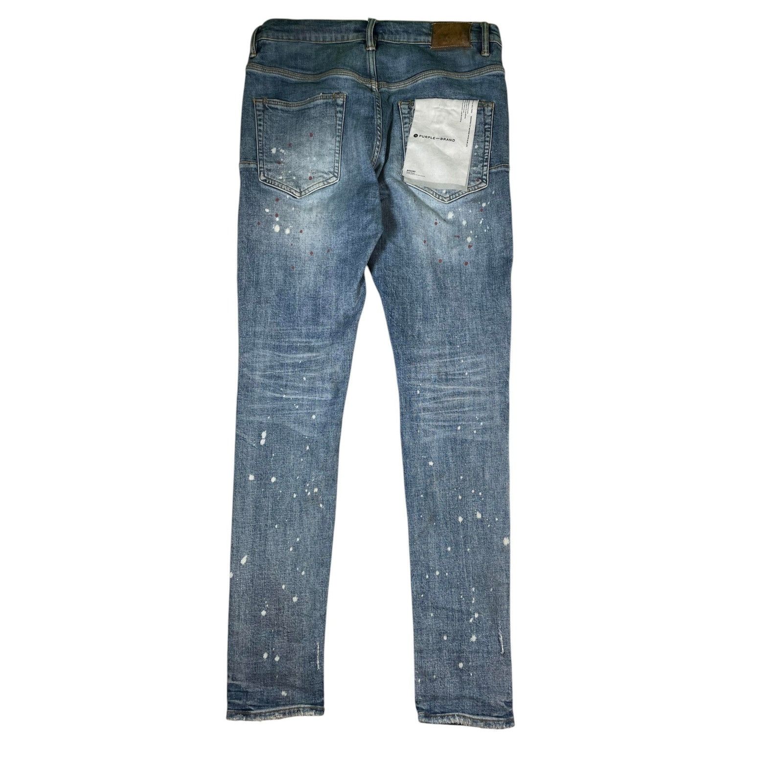 Purple Brand Purple Brand Splatter Light Wash Jeans Size US 32 / EU 48 - 2 Thumbnail