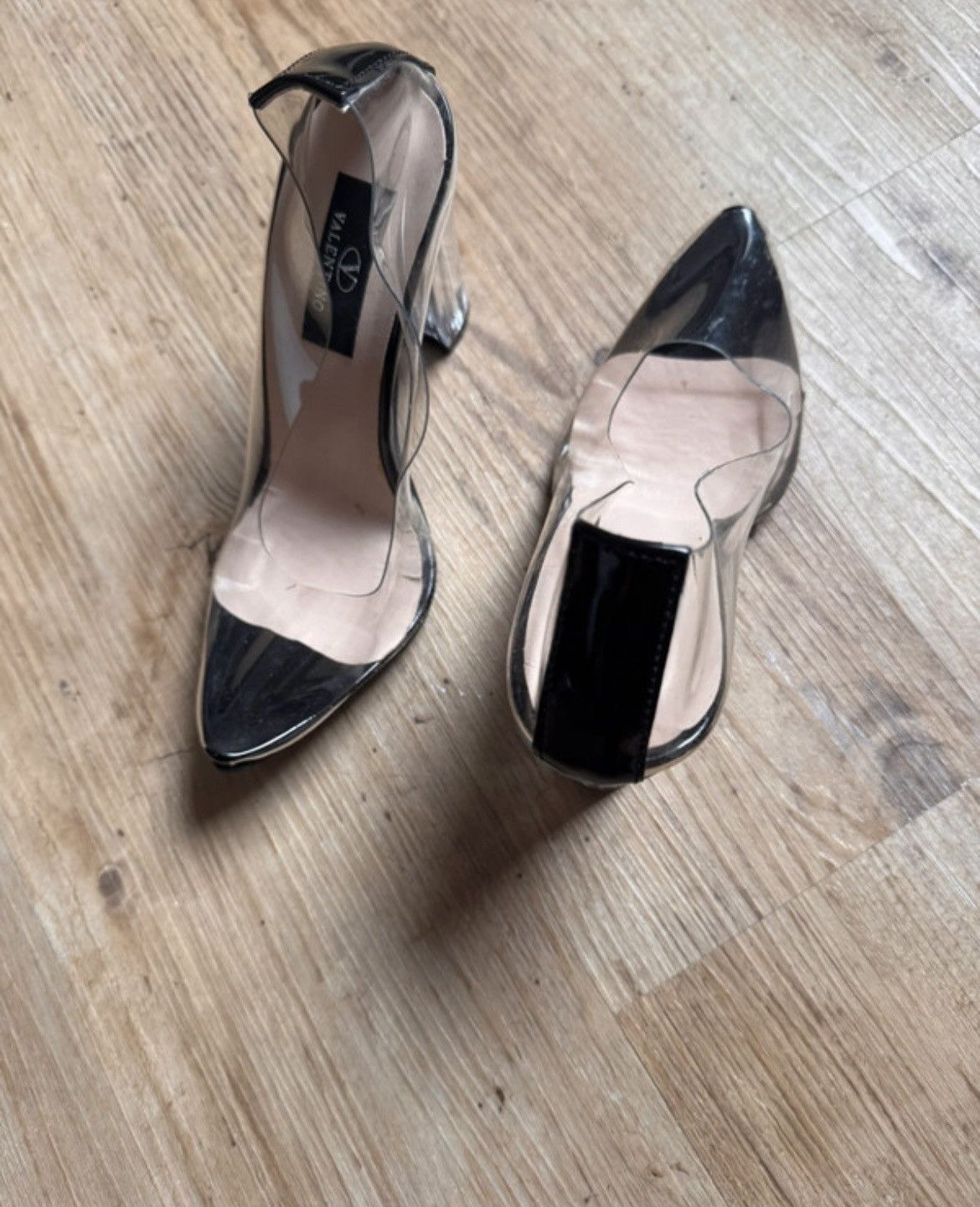 Valentino Valentino vintage transparent heels Size US 5 / IT 35 - 1 Thumbnail