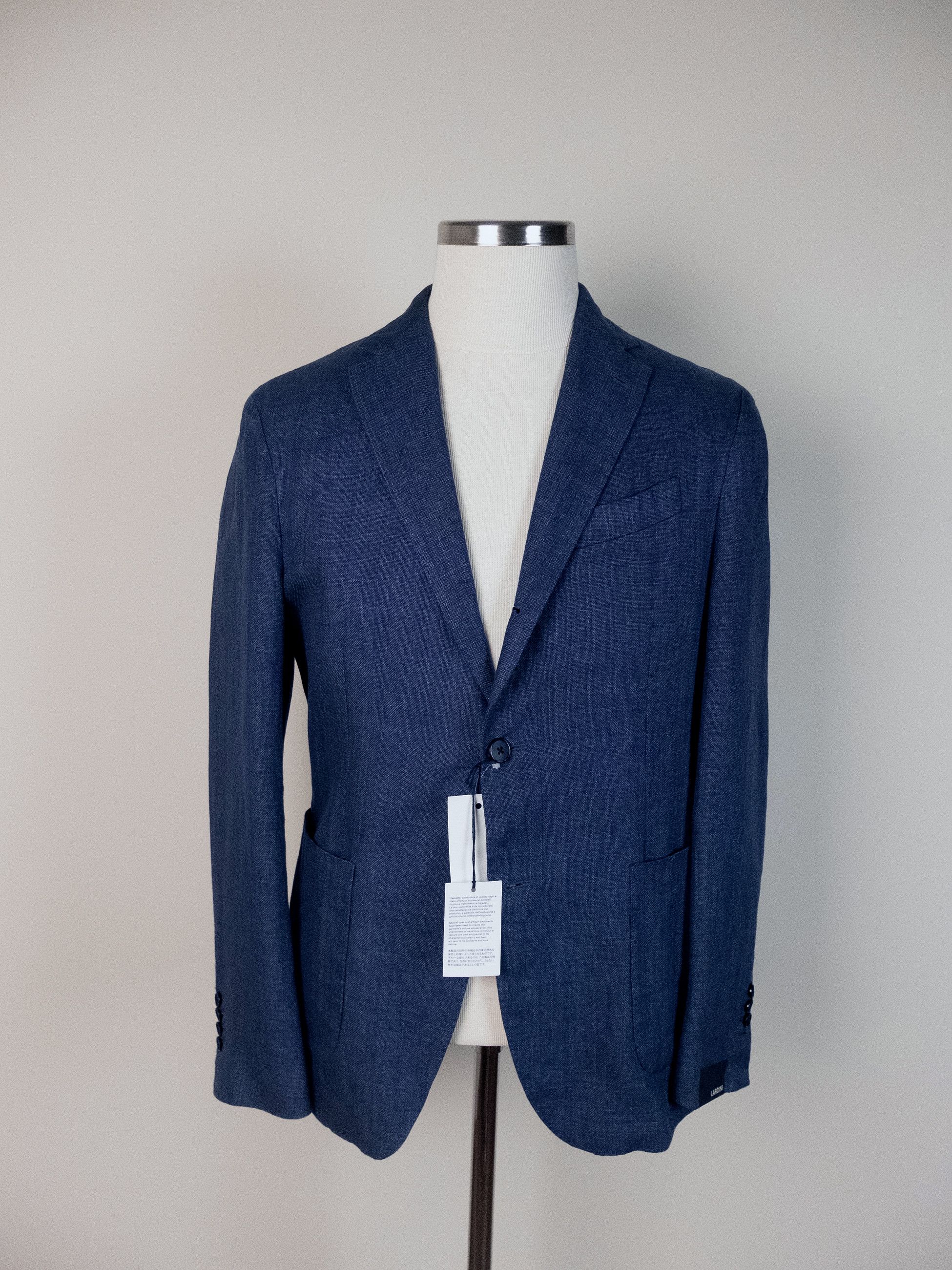 Lardini LARDINI blue linen cotton Spring Summer blazer jacket 40R Size 40R - 1 Thumbnail