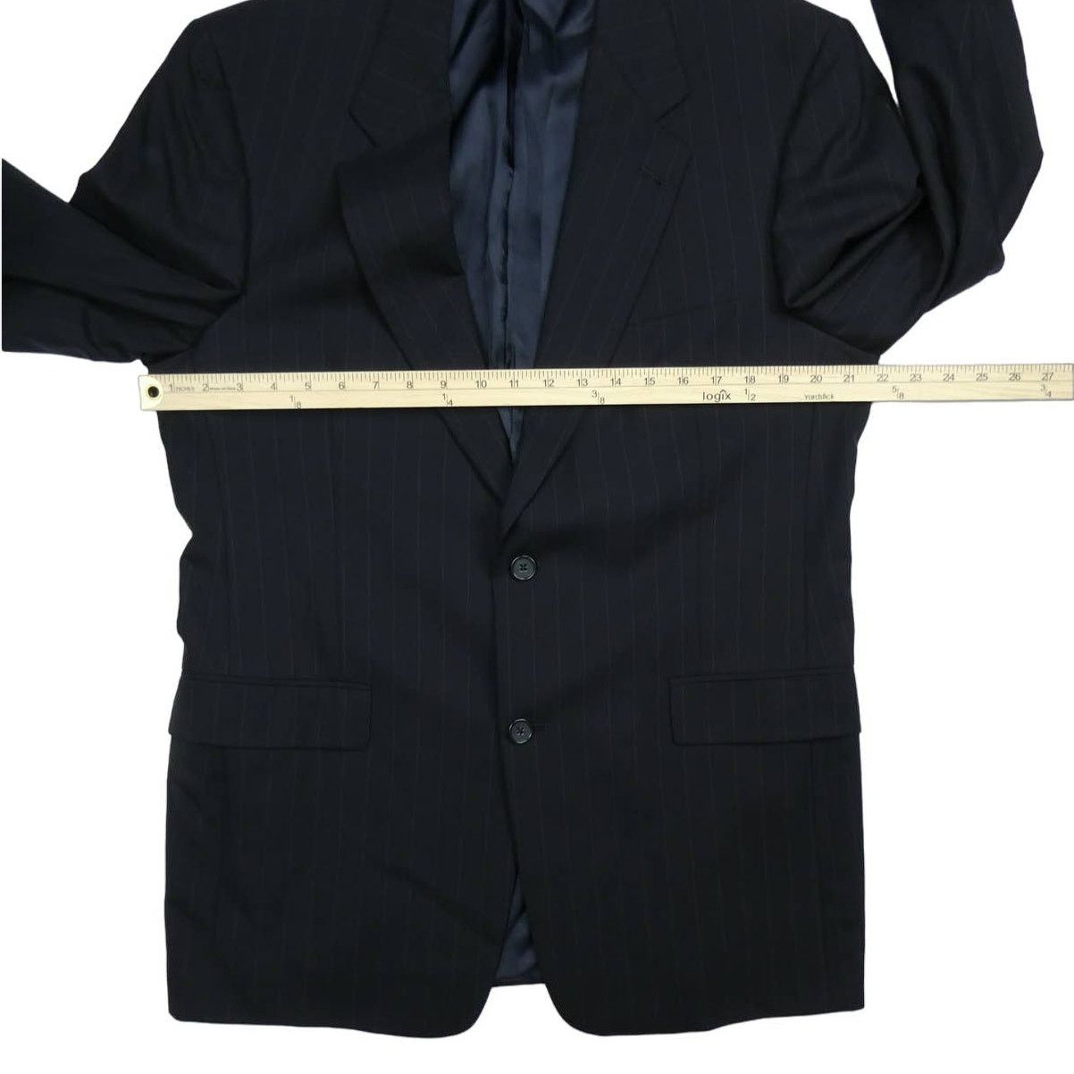 Hart Schaffner Marx Hart Schaffner Marx sport coat, 40R, navy stripe Size 40R - 3 Thumbnail