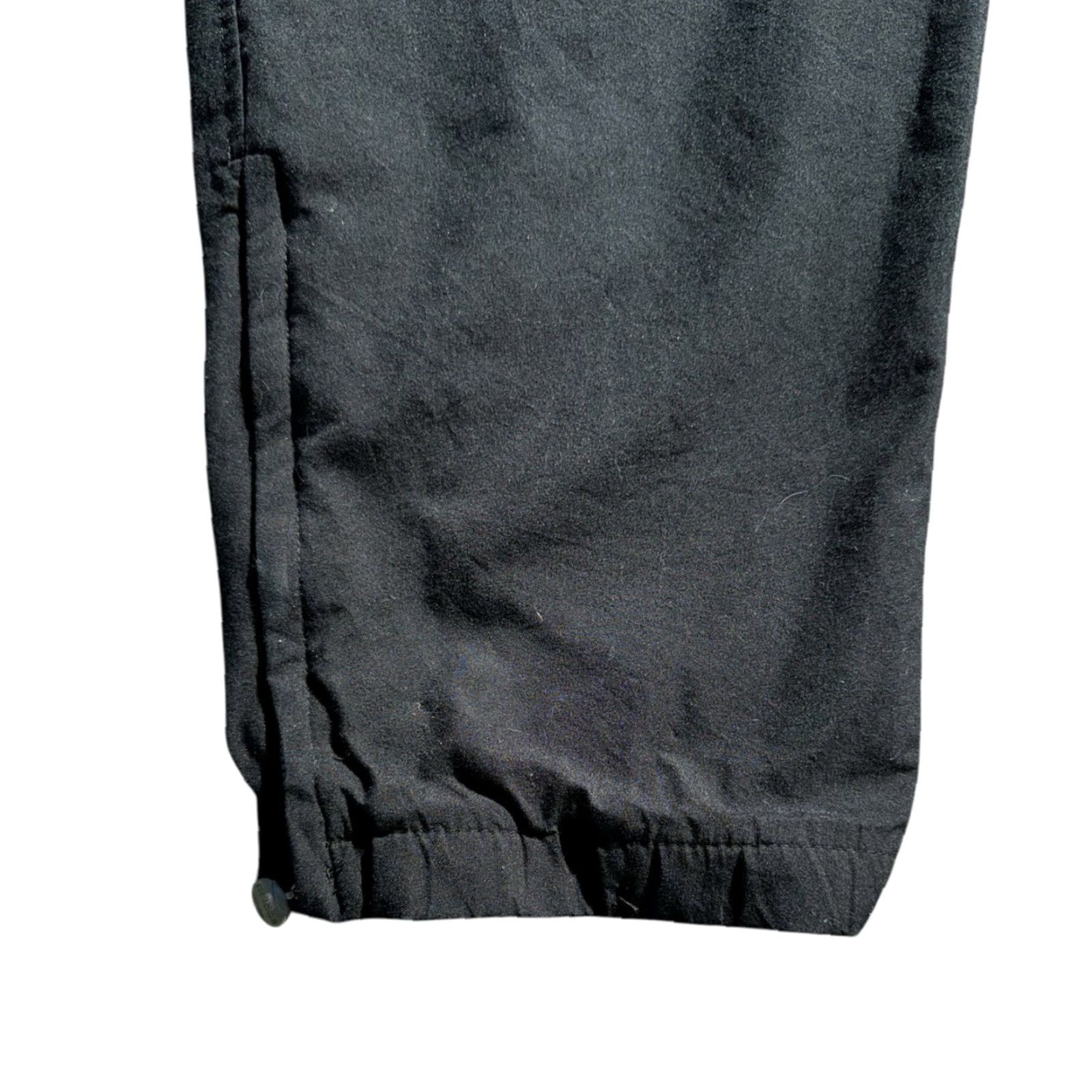 Adidas VINTAGE Adidas Track Pants Baggy 90s Black L Mens Regular Sz L Zippered RARE Pants Size US 33 - 4 Thumbnail