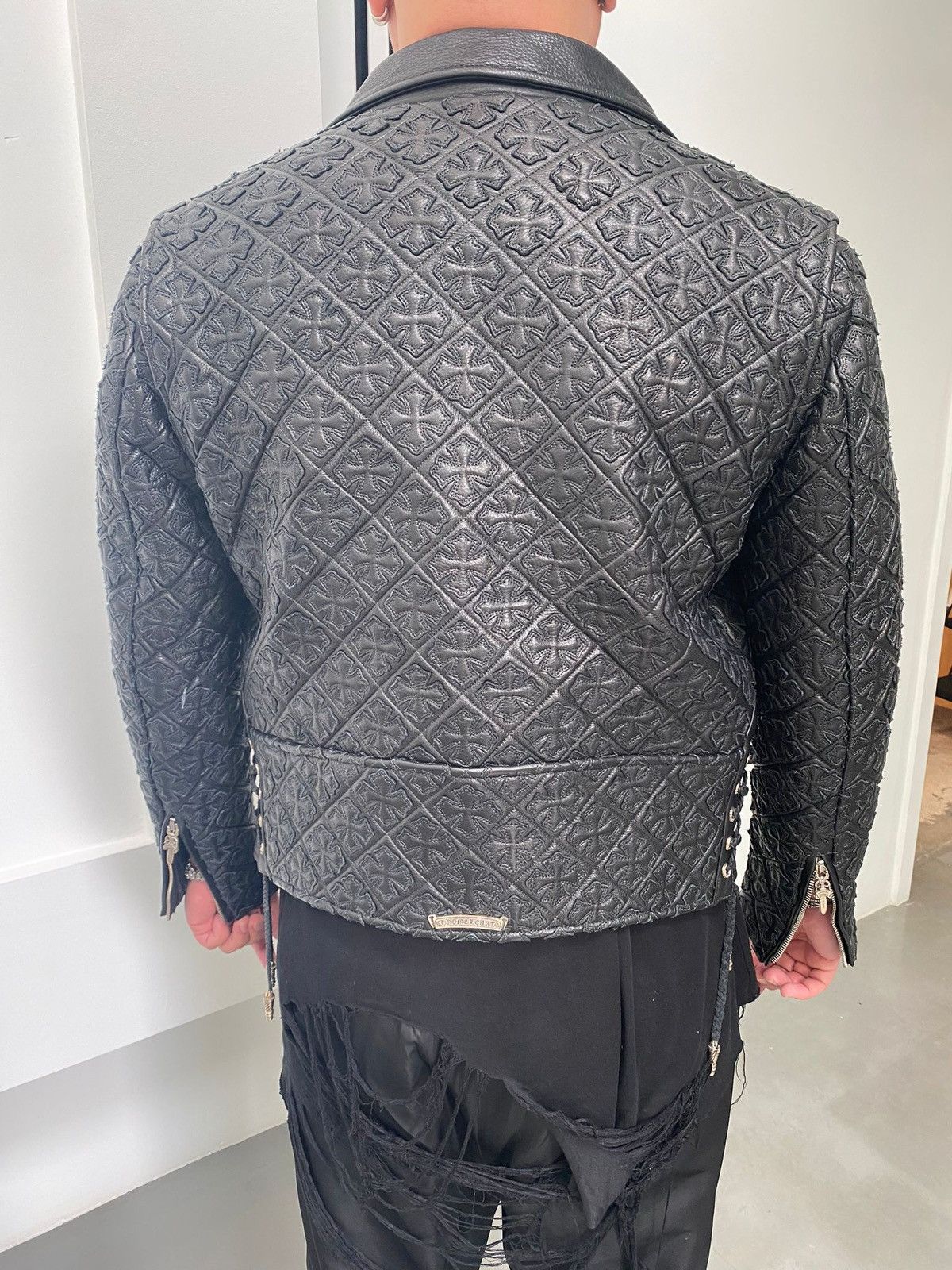 Chrome Hearts Chrome Hearts JJ Dean Mathematical Leather Jacket Size US XL / EU 56 / 4 - 23 Thumbnail