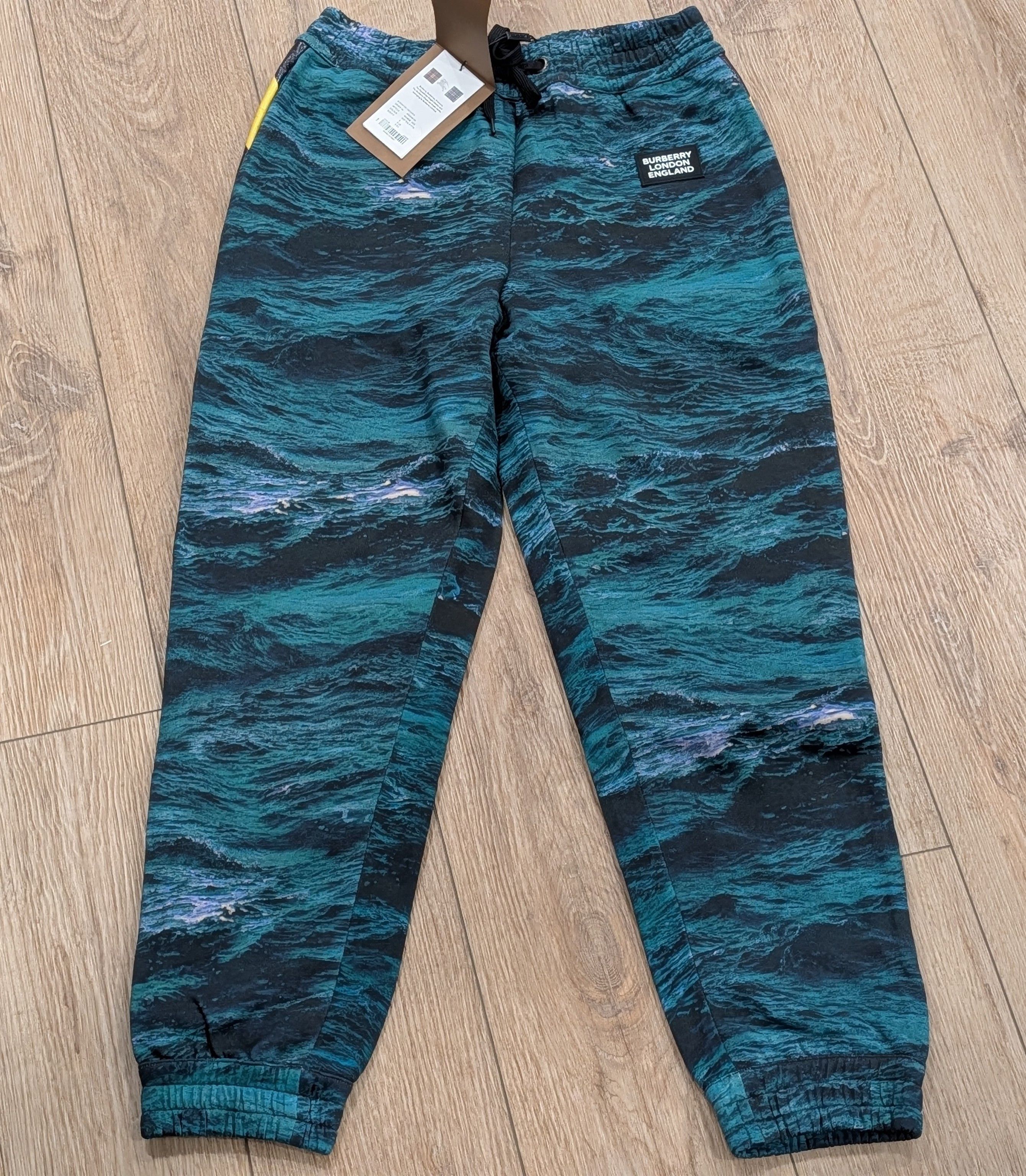 Burberry Burberry Sea Print Track Pants Deep Teal Small Size US 30 / EU 46 - 1 Thumbnail