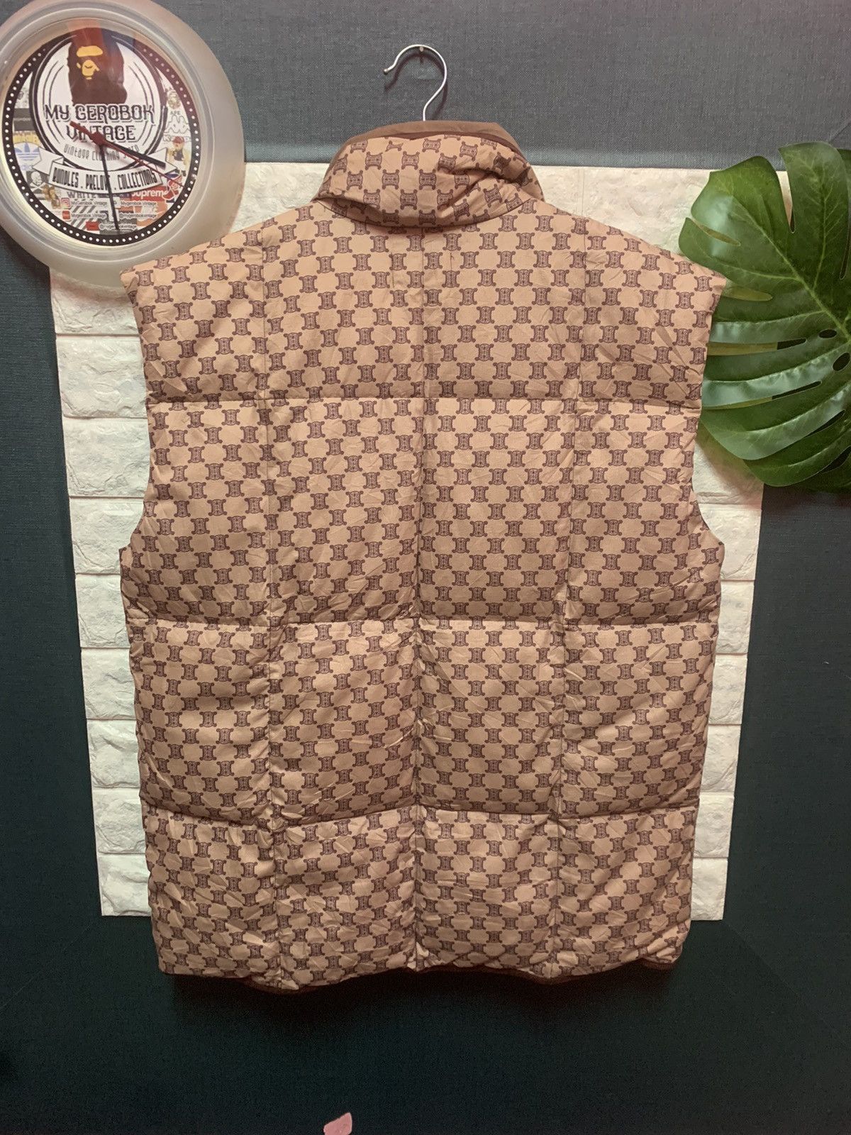 Celine RARE!! Puffer Vest Jacket CELINE Monogram Size US L / EU 52-54 / 3 - 5 Thumbnail