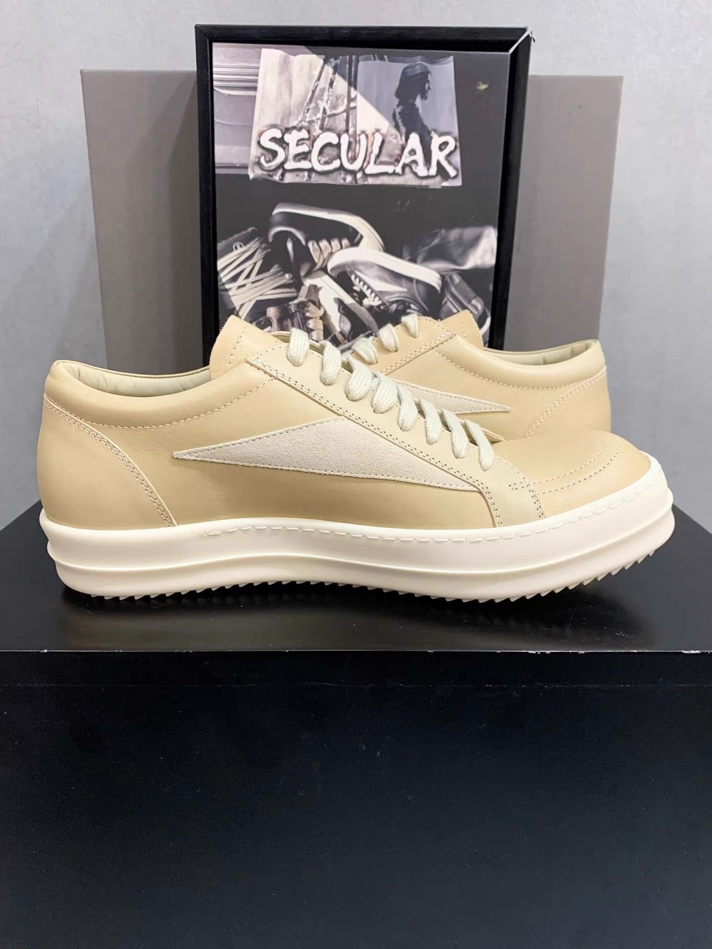 Rick Owens Rick Owens 25SS Ginger Yellow Low-Top Sneakers K34 Size US 8 / EU 41 - 5 Thumbnail