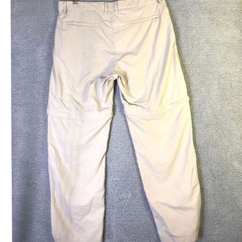 Vintage Craghoppers Hiking Pants Womens 10 Large Beige Convertible Khaki Chinos Hiker Size 32" / US 10 / IT 46 - 2 Thumbnail
